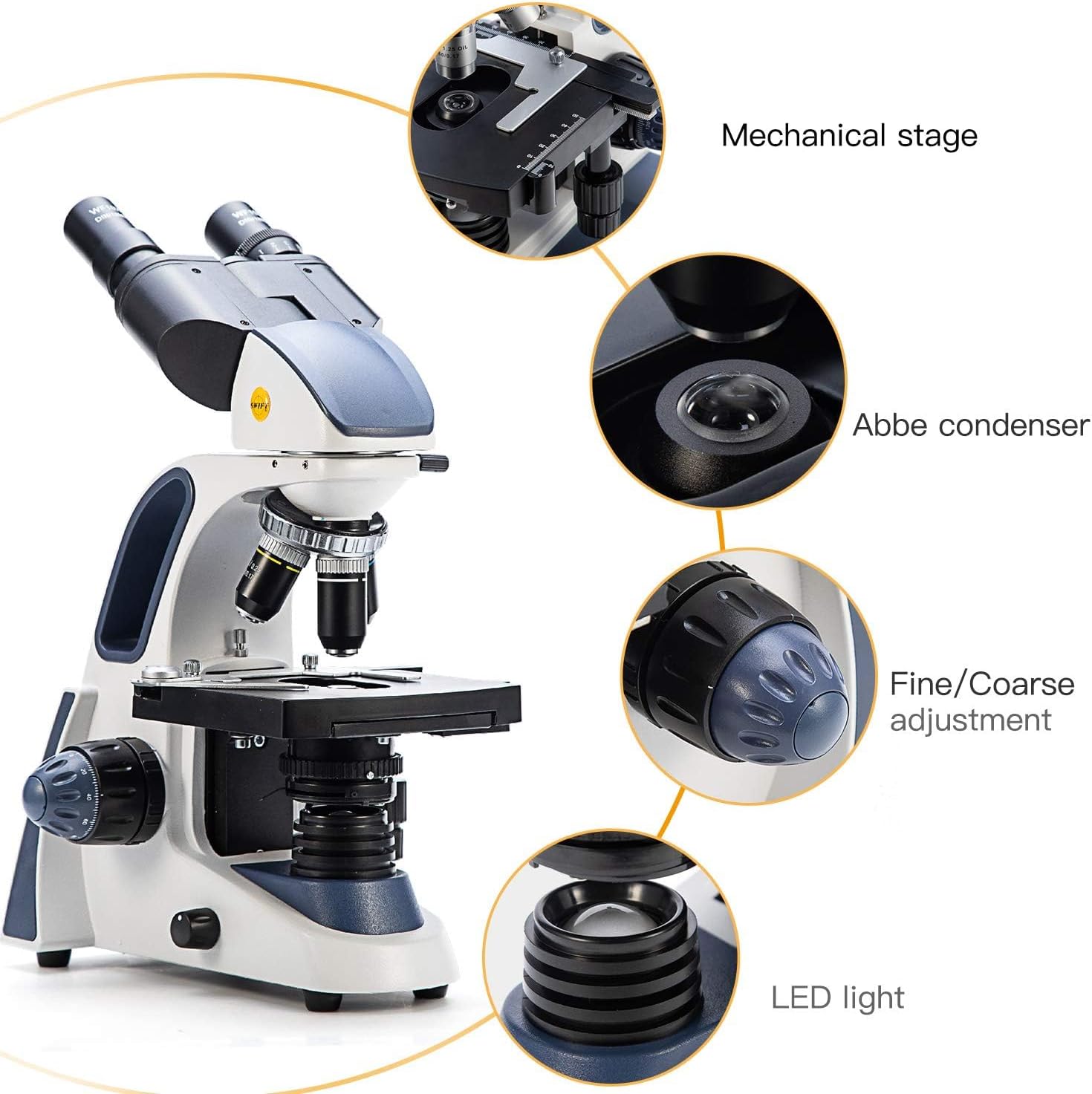 Swift SW380B - Microscopio Binoculare 40-2500x - immagine 3