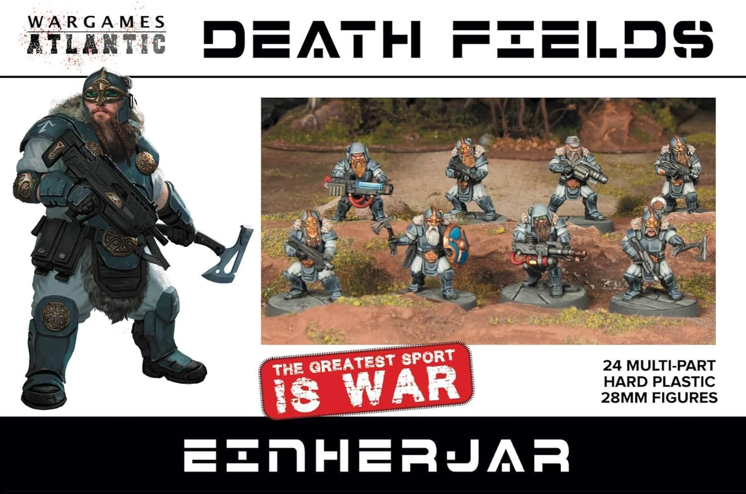 Wargames Atlantic Fanteria Einherjar - 24 personaggi