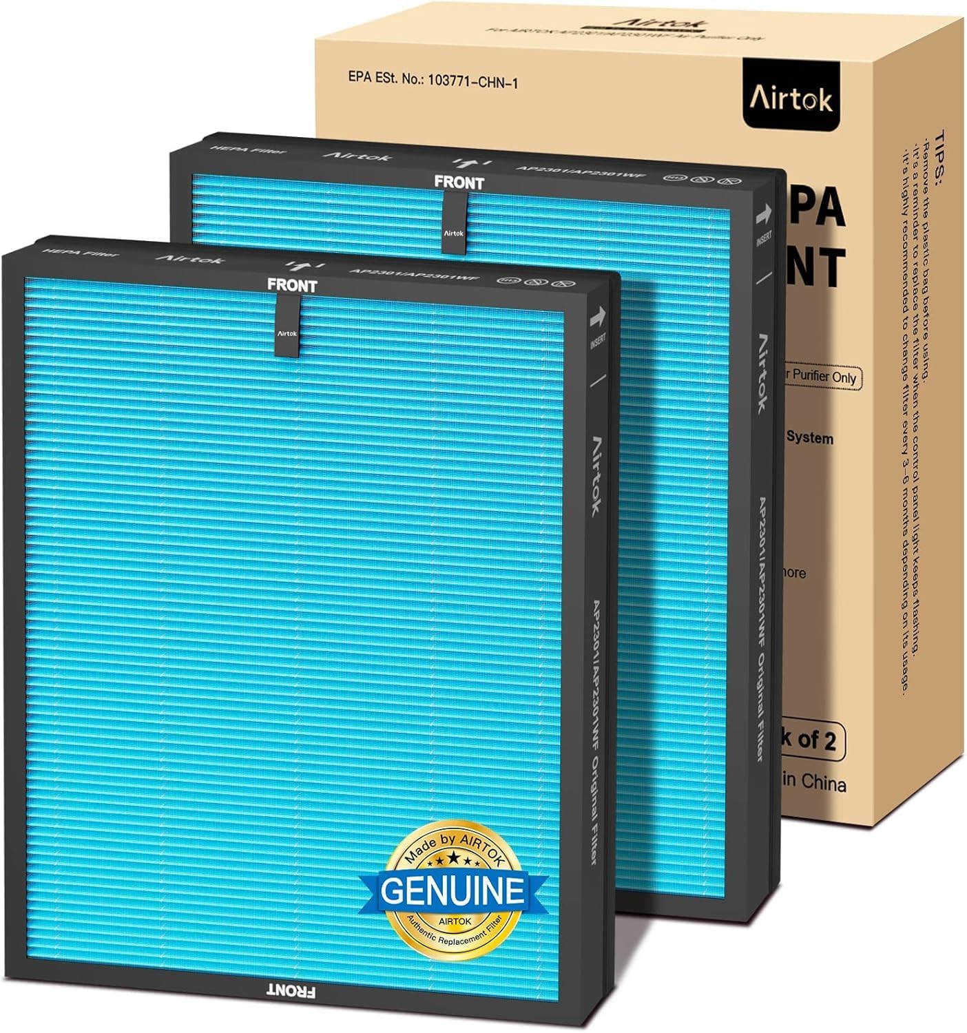 Filtro HEPA di Ricambio per Purificatore Airtok AP2301