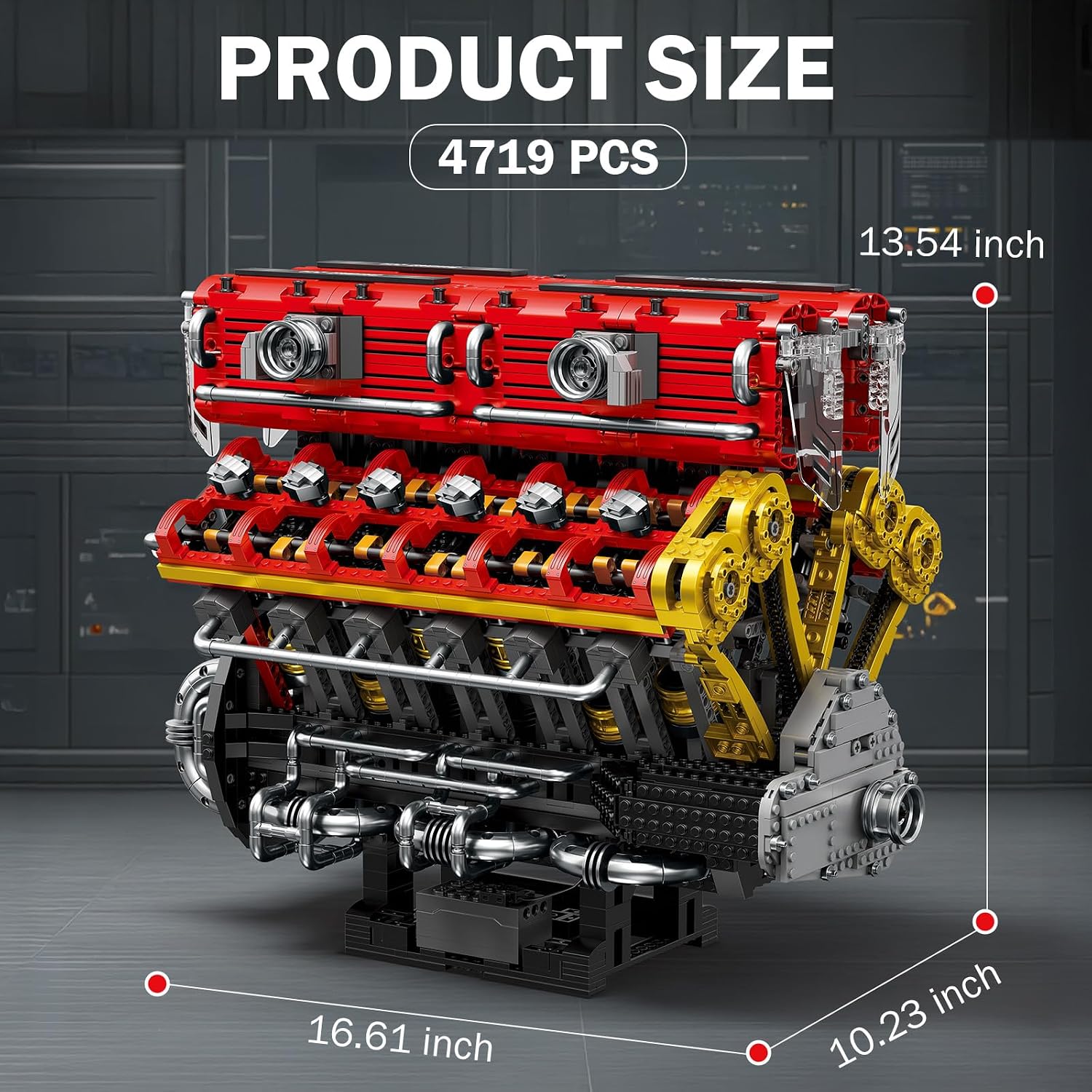 Reobrix V12 - Kit Motore Auto Sportiva 4719 pezzi | Velz
