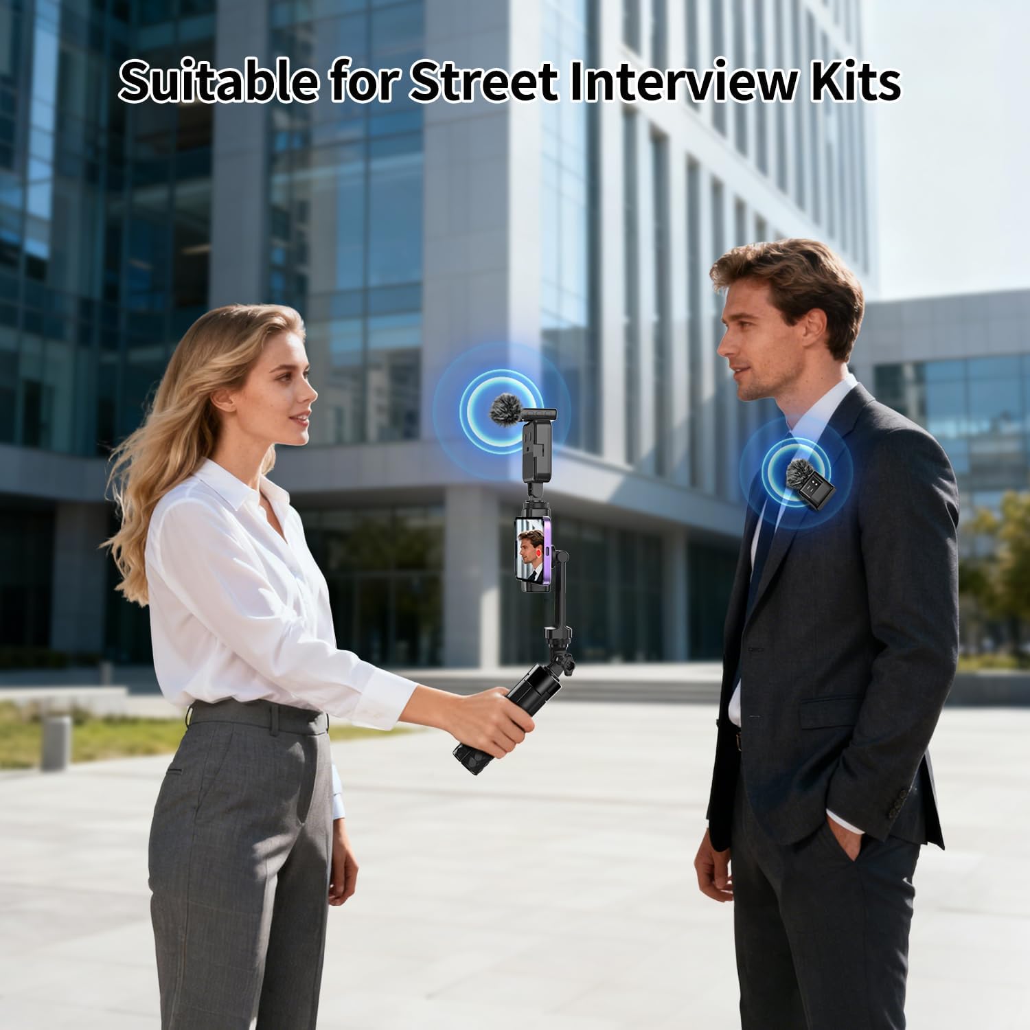 Yayusi Kit Vlogging per iPhone con Luce e Microfono - immagine 2