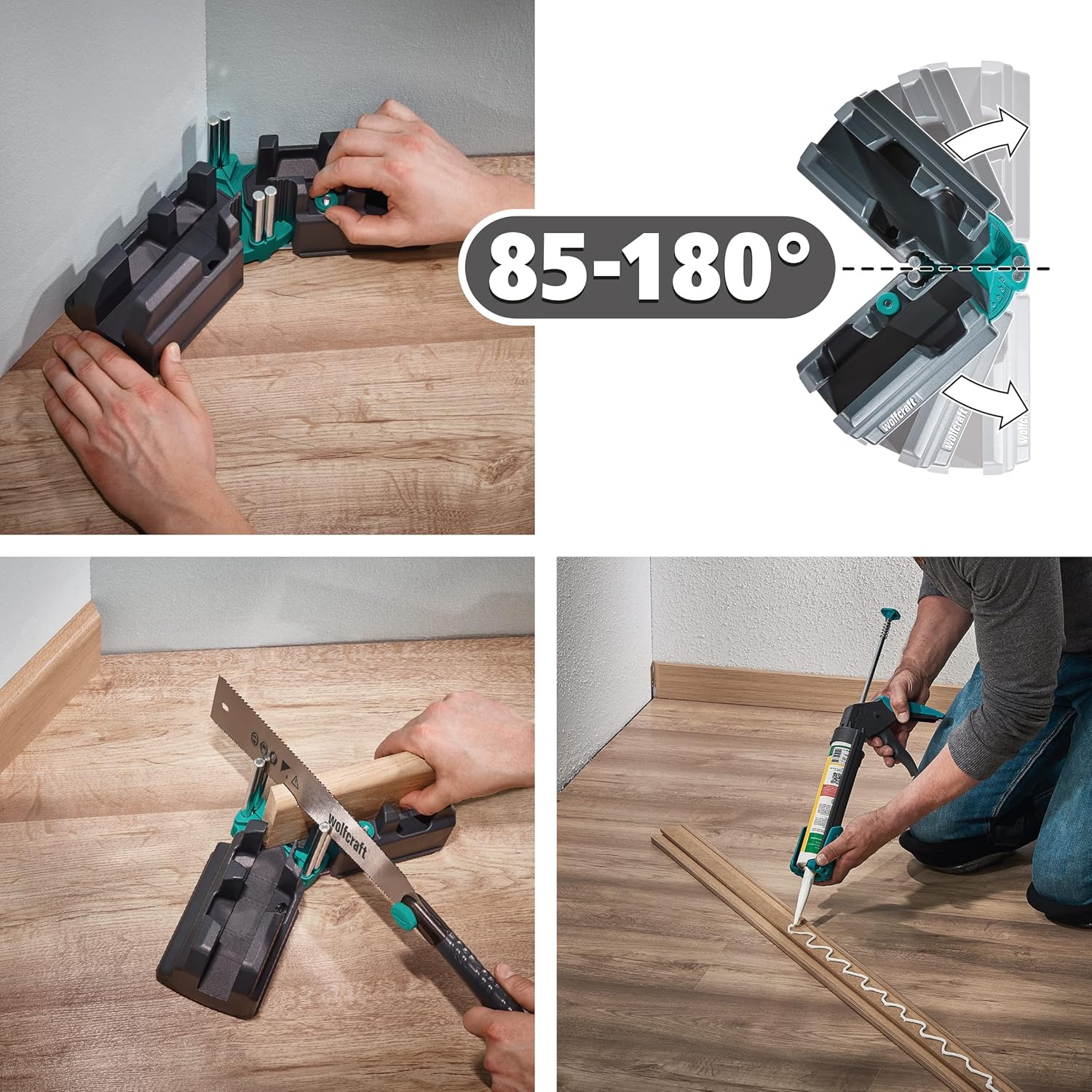 WOLFCRAFT Kit Fissaggio Battiscopa 6977000 - immagine 2