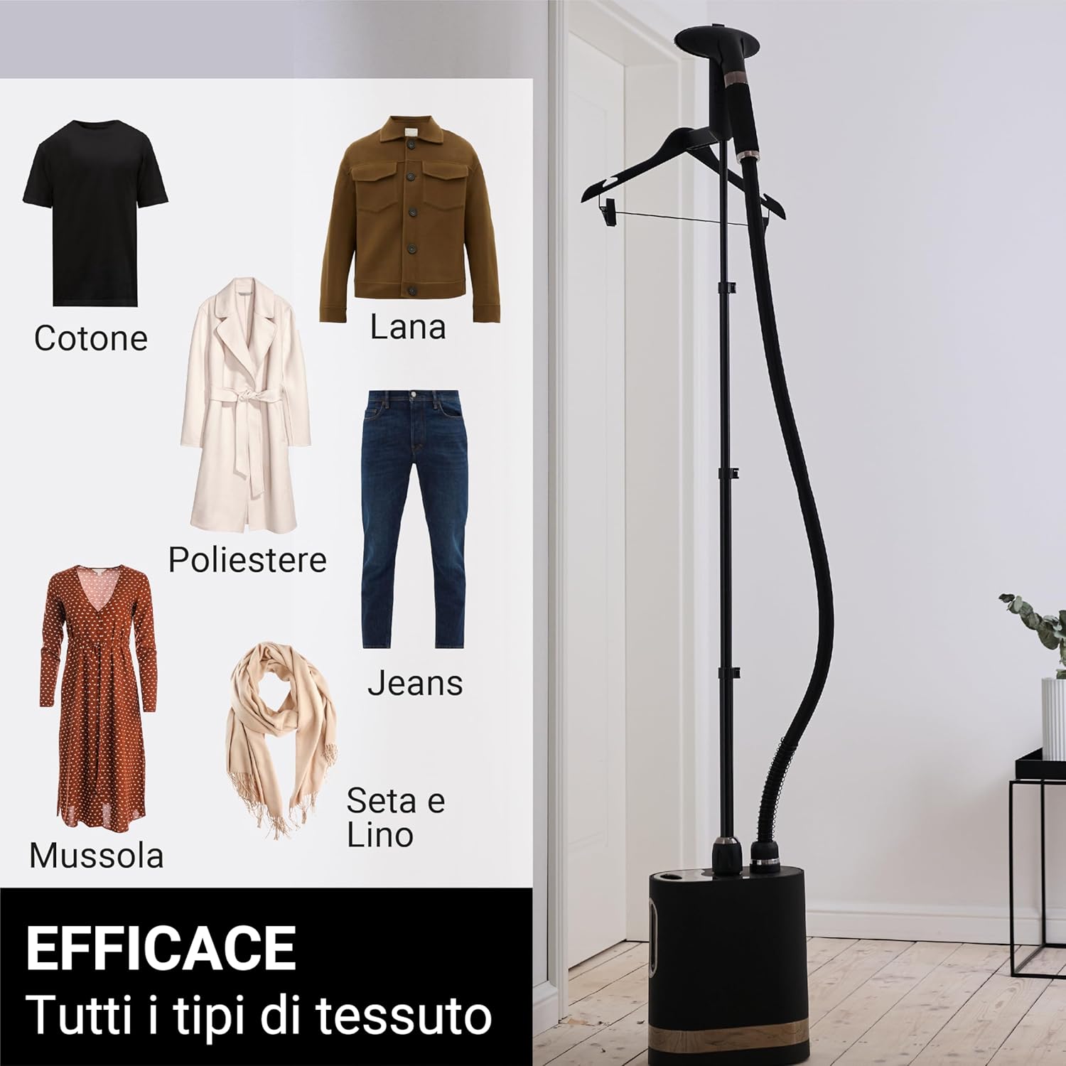 Steamone Stilys SY70SB - Steamer Professionale 1500W - immagine 6