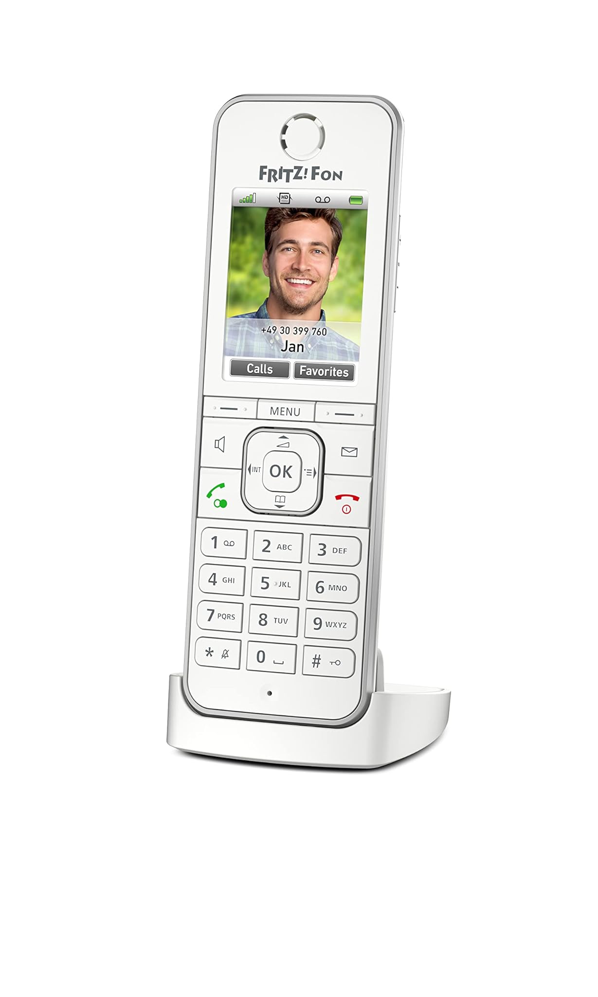 FRITZ!Fon C6 - Telefono Cordless DECT Bianco