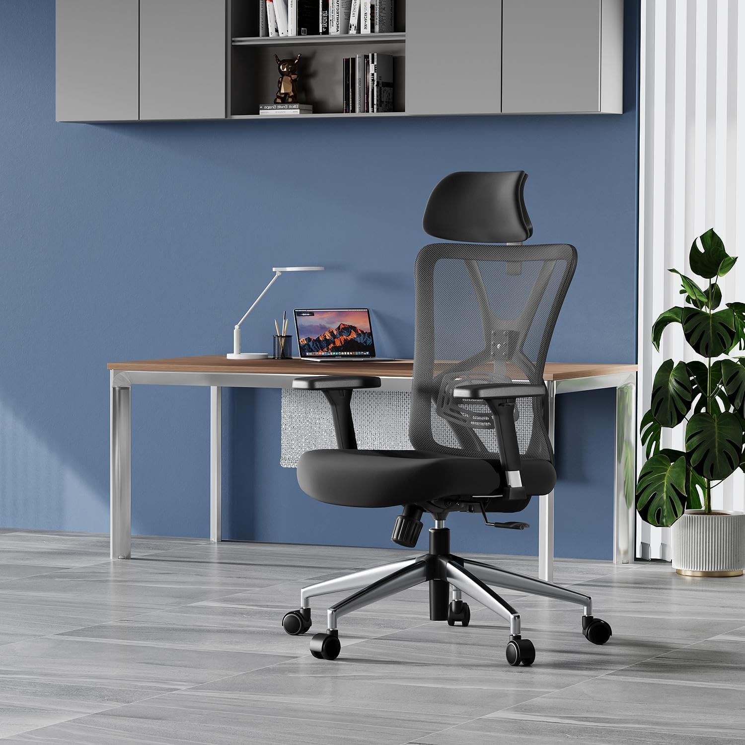 Ticova Sedia Ufficio Ergonomica con Schienale Alto - immagine 2