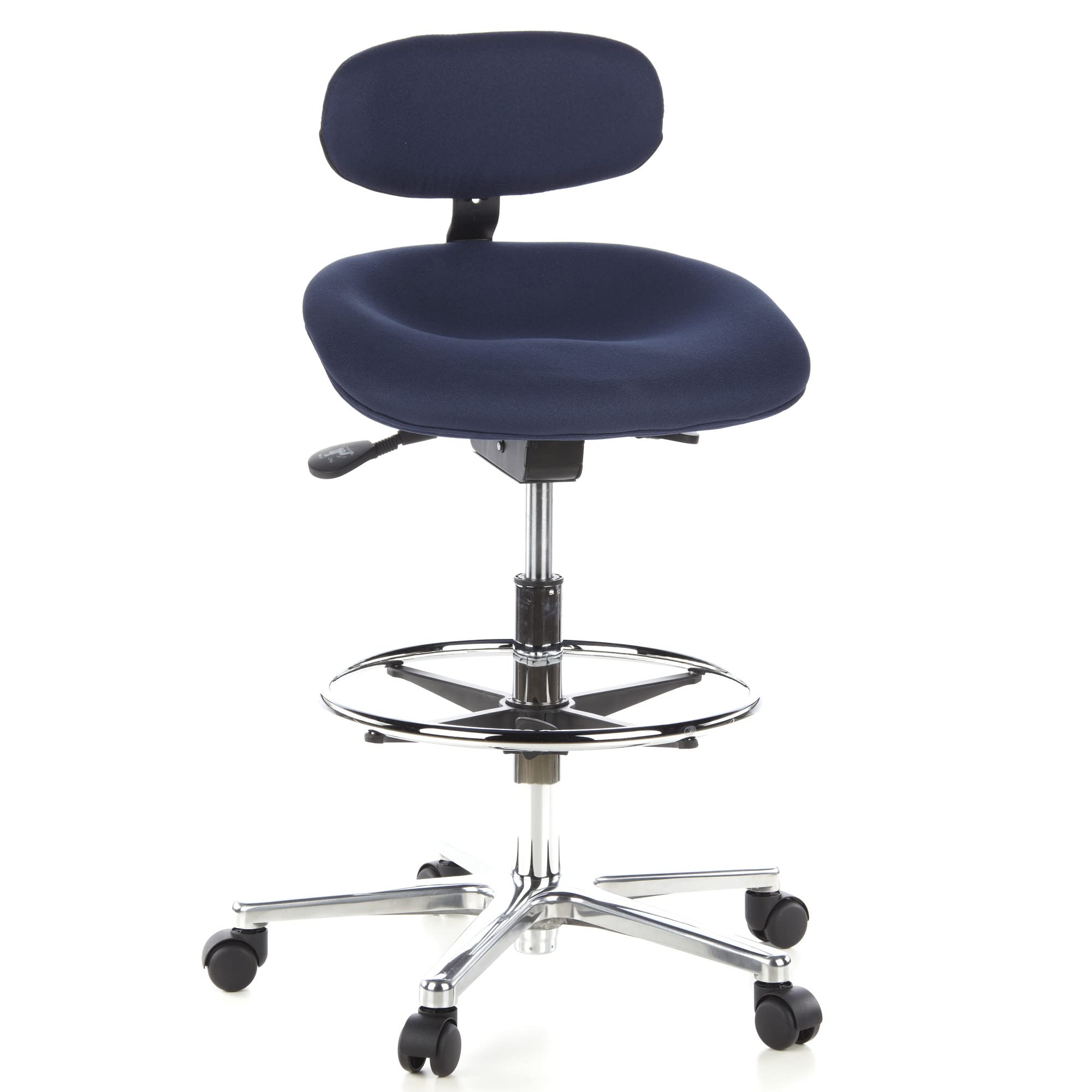 Hjh Office 608310 Sedia Ufficio WORK MF Tessuto Blu