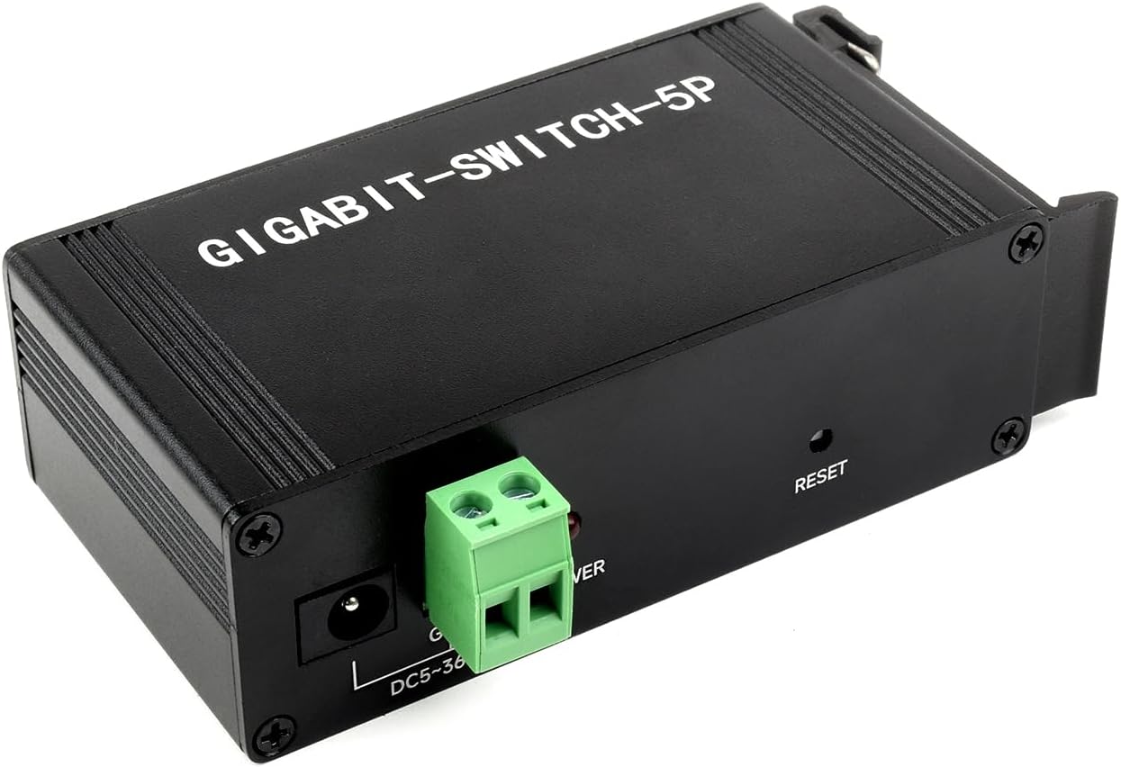 Waveshare Switch Ethernet Industriale 5 Porte Gigabit - immagine 1