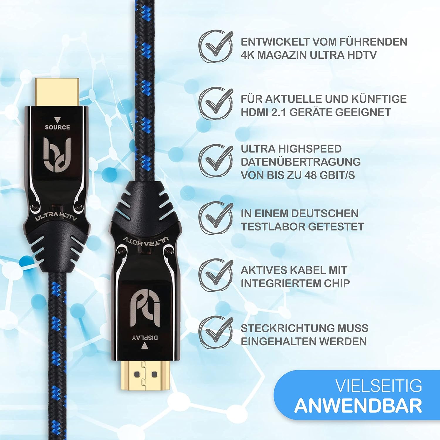 Cavo HDMI Ultra Hdtv 8K 25m - immagine 2