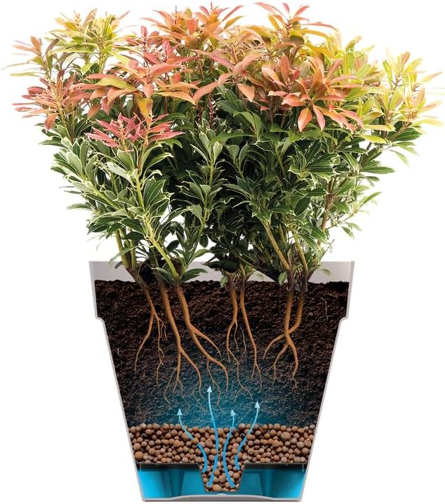 Elho Loft Urban Round 20 - Vasi per Piante da Esterno, Giallo - immagine 5