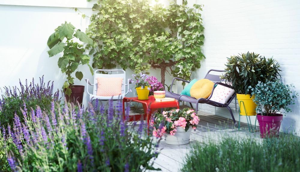 Elho Loft Urban Round 20 - Vasi per Piante da Esterno, Giallo - immagine 7