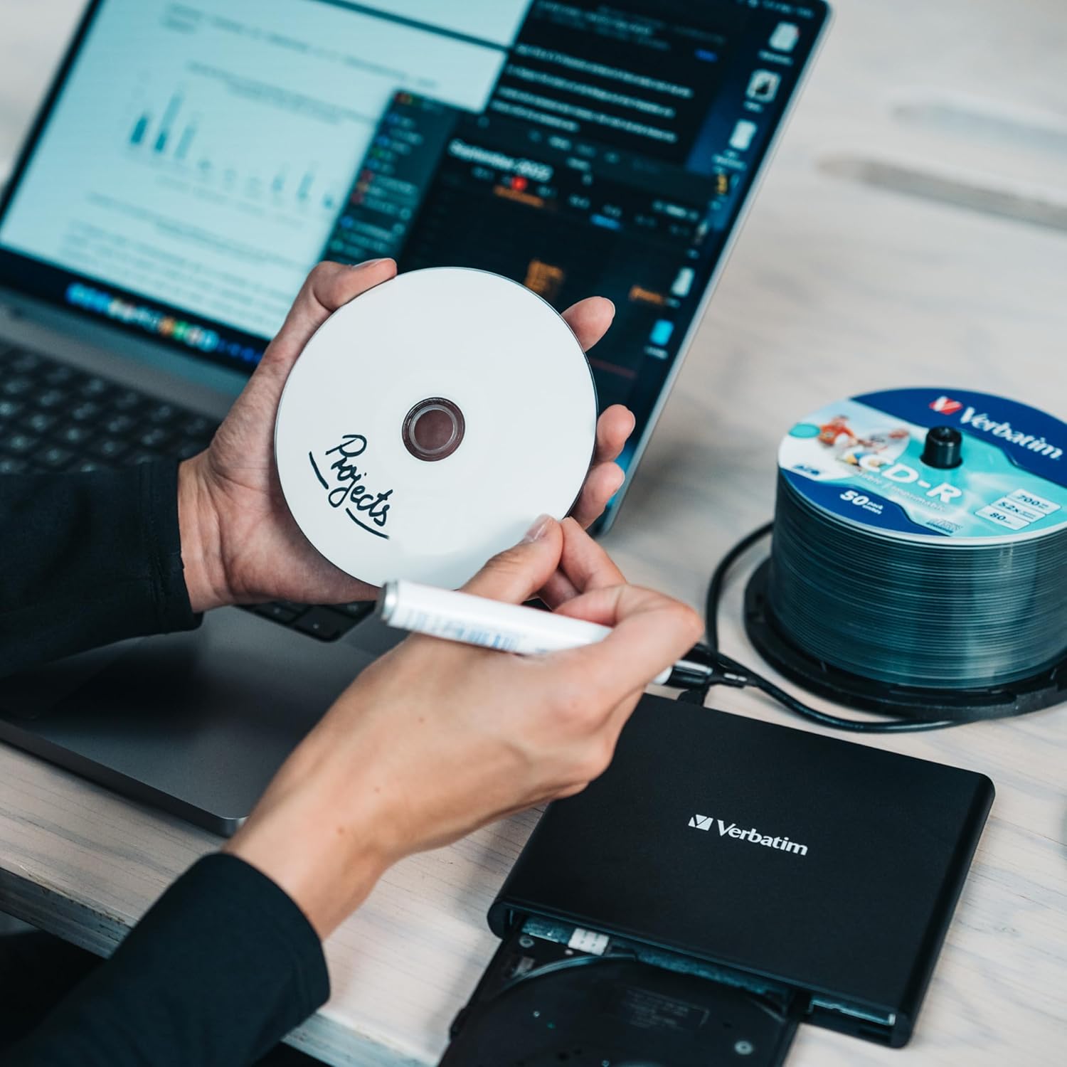 Verbatim 98938 Masterizzatore DVD-RW, Nero - immagine 4