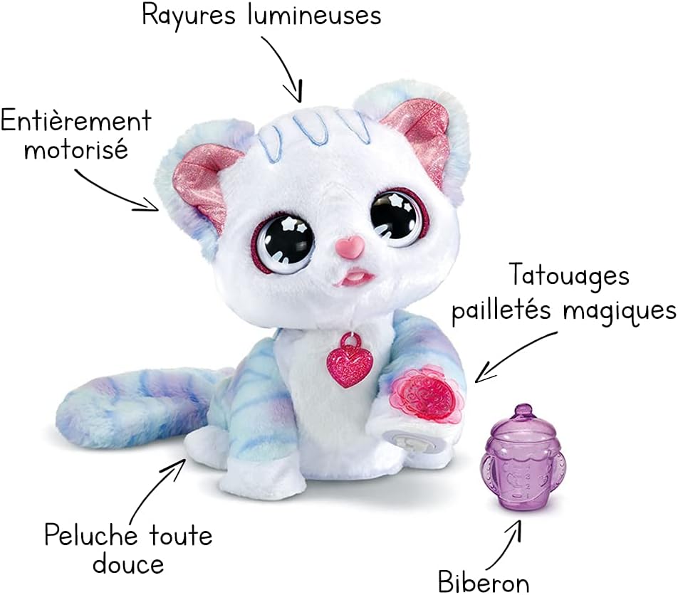 VTech Ruby, My Cat Glitter Magici - Peluche Interattivo - immagine 2