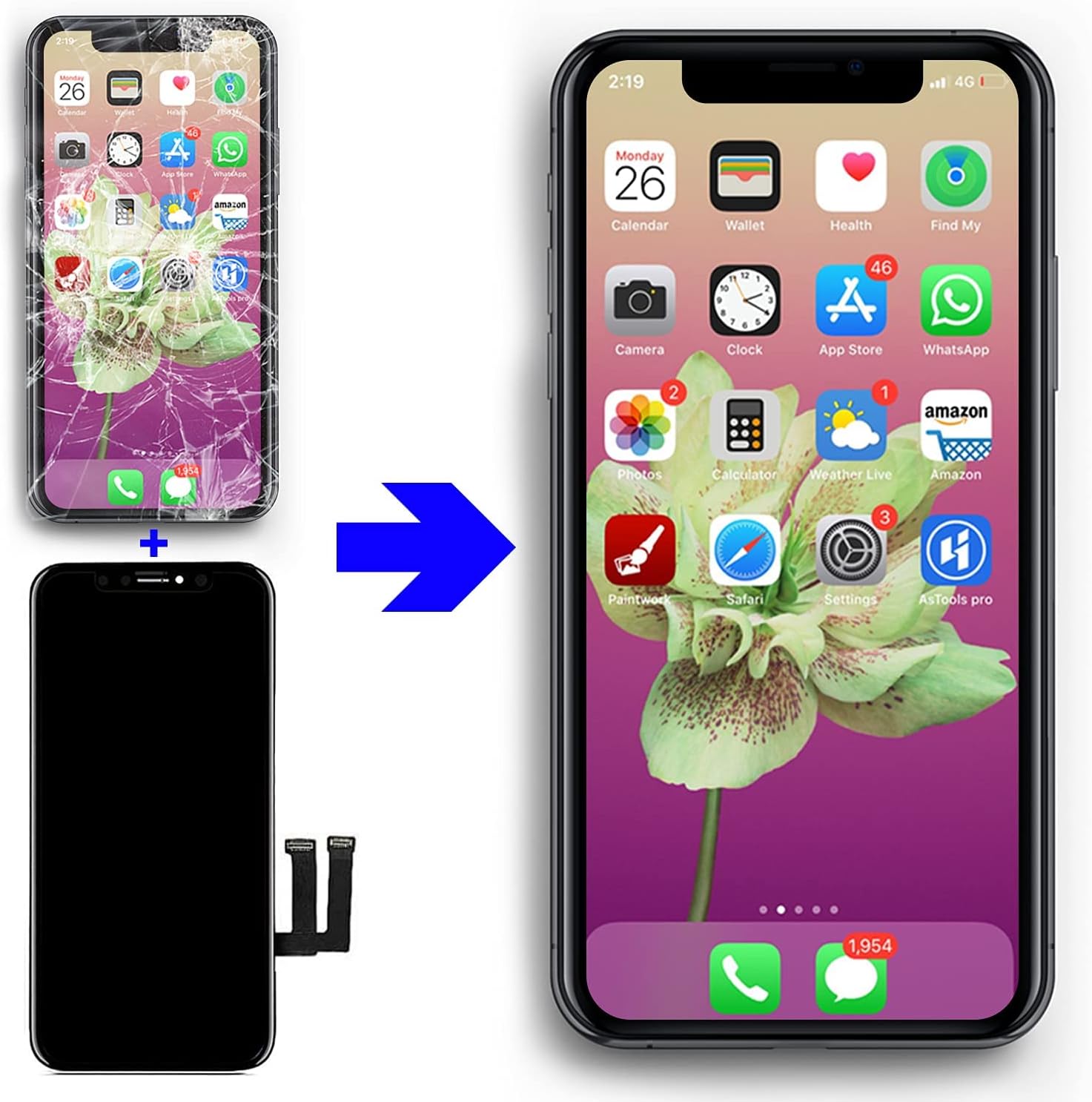 Brinonac Schermo LCD 6,1" per iPhone 11 - immagine 6
