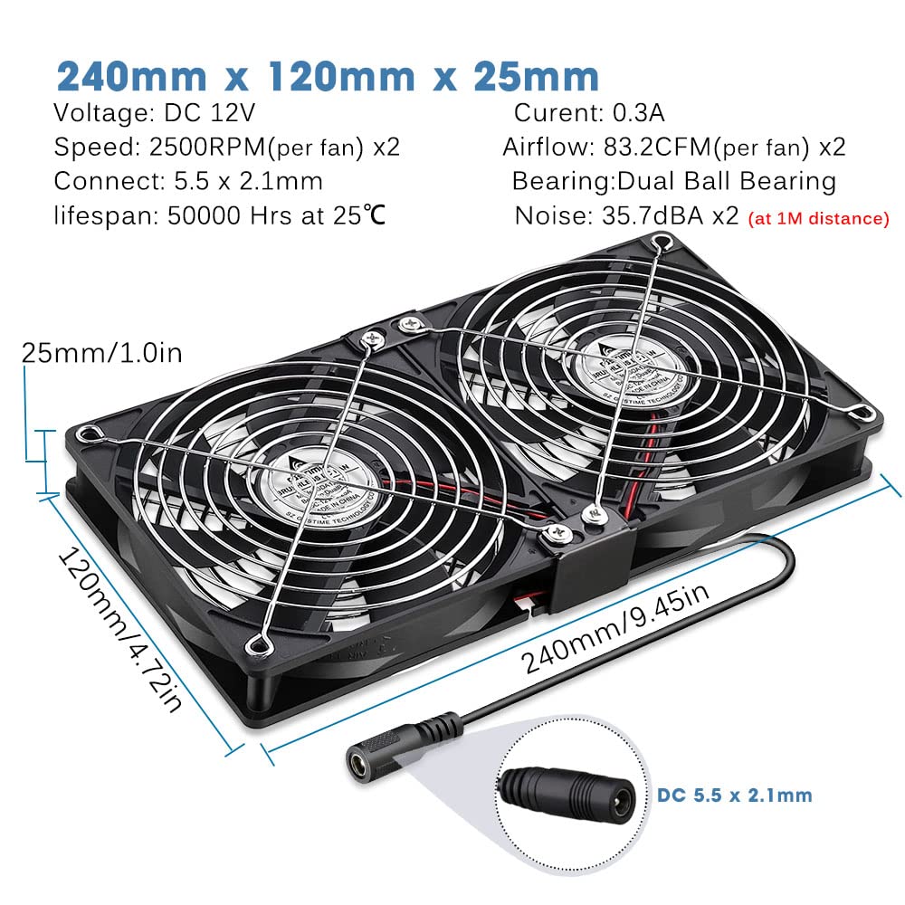 Ventole per Computer 120mm 12V con Controllo Velocità - immagine 6