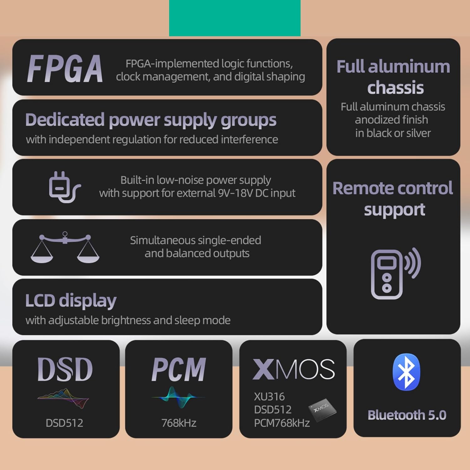 Gustard Audalytic DR70 R2R DAC Native 1-bit DSD512 - immagine 3