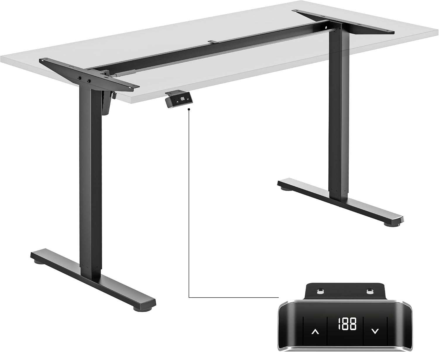 Onkron Base Elettrica & Motorizzata per Piani Lavoro Nera - immagine 2