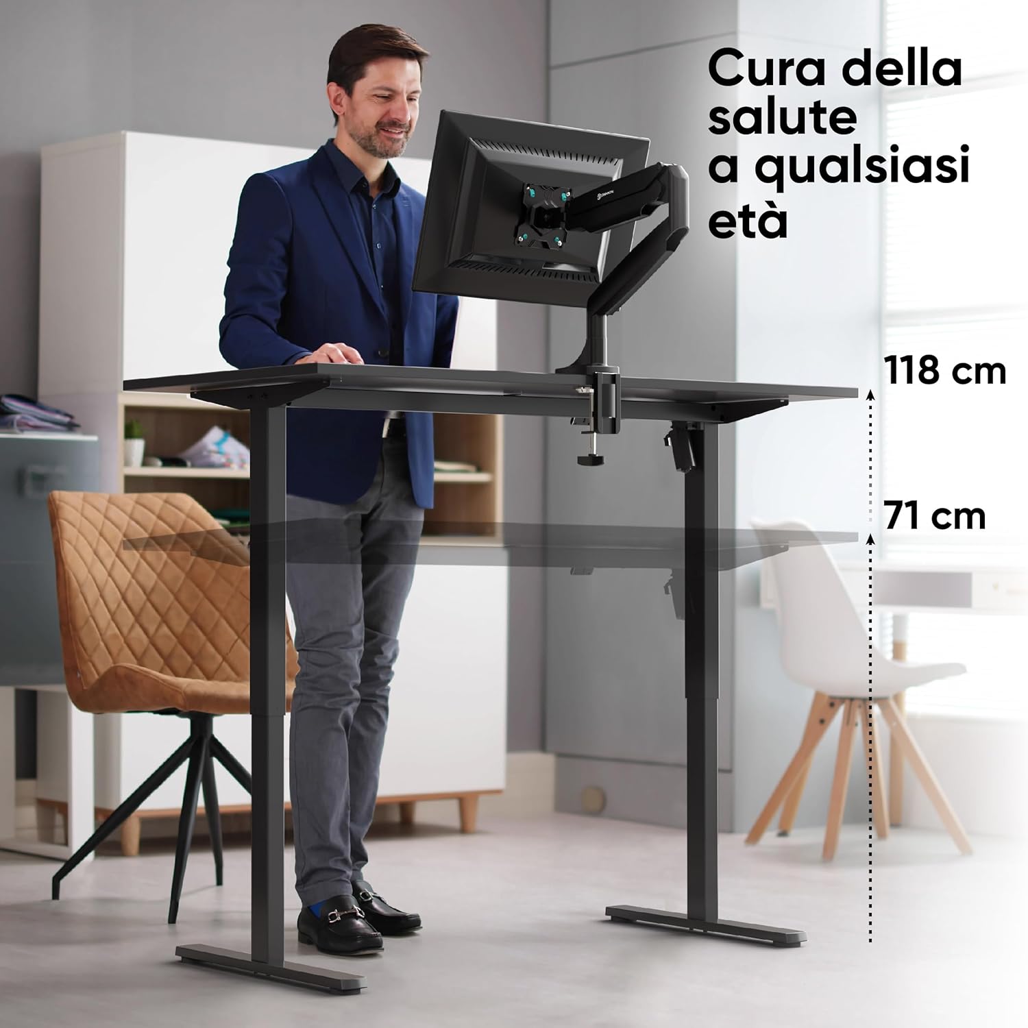 Onkron Base Elettrica & Motorizzata per Piani Lavoro Nera - immagine 3