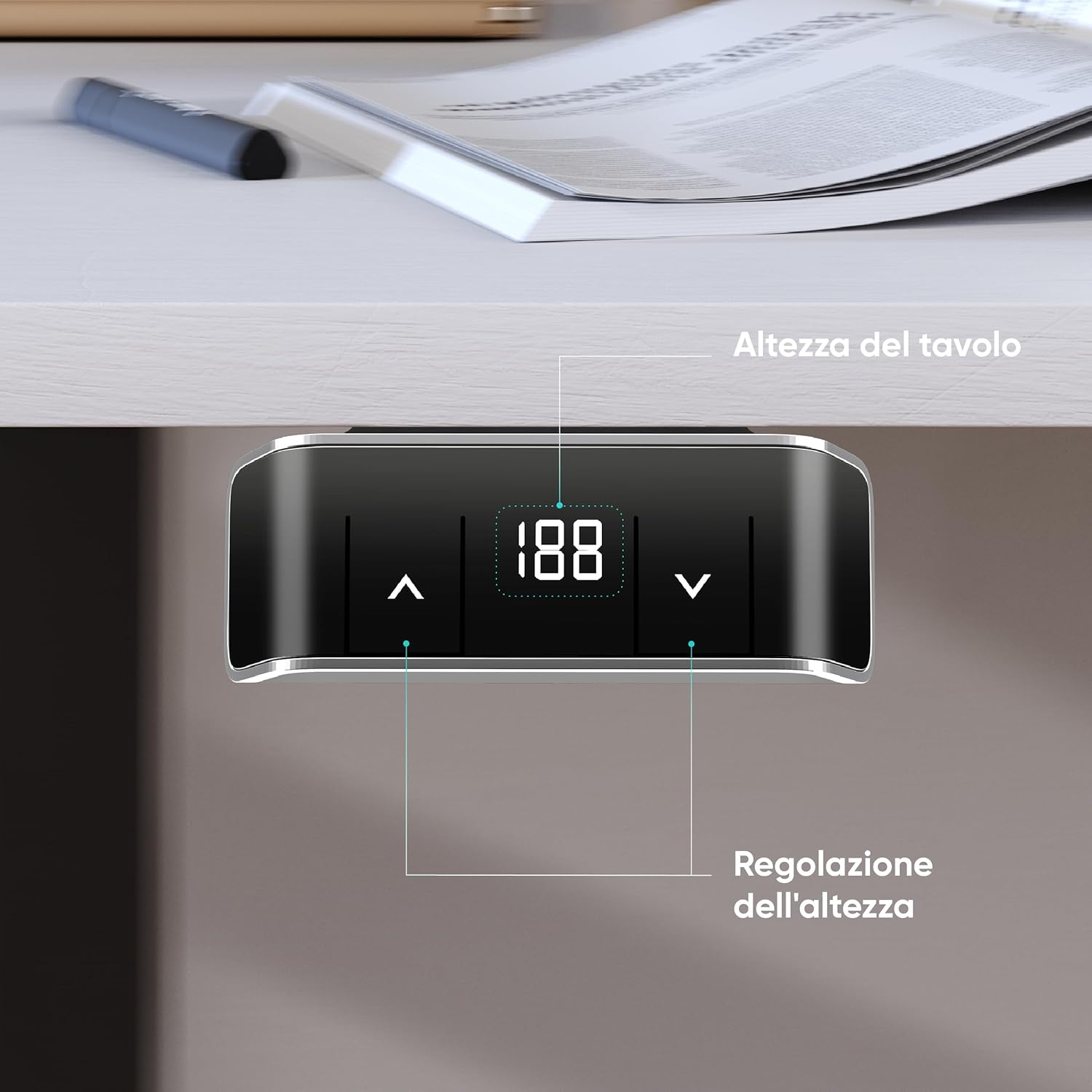 Onkron Base Elettrica & Motorizzata per Piani Lavoro Nera - immagine 4