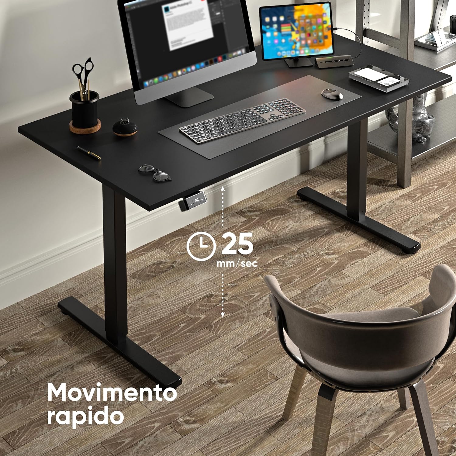 Onkron Base Elettrica & Motorizzata per Piani Lavoro Nera - immagine 6