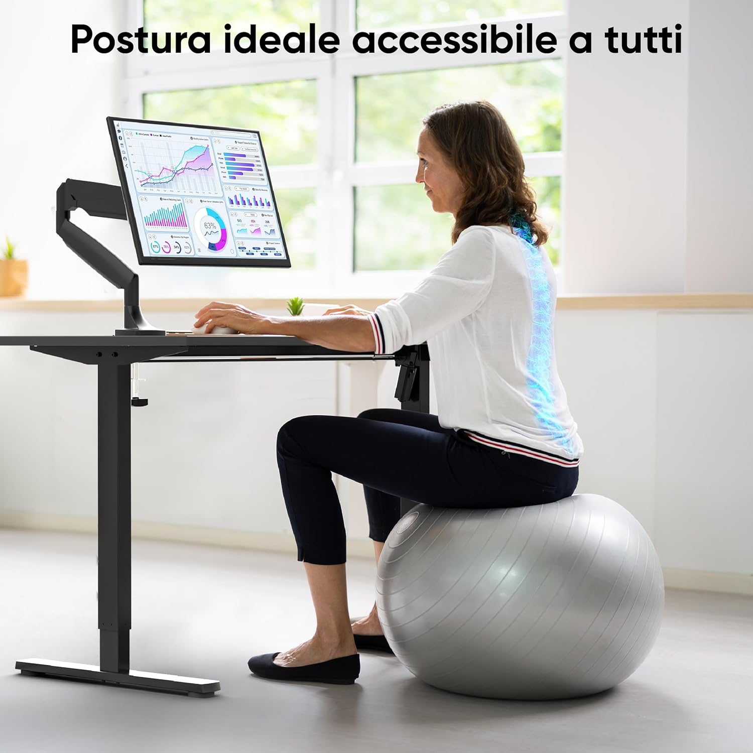 Onkron Base Elettrica & Motorizzata per Piani Lavoro Nera - immagine 7