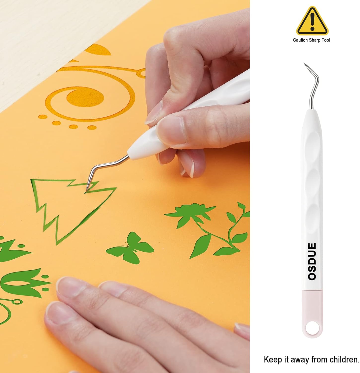 Osdue Strumenti Set Base 6 Pezzi per Diserbo Vinile - immagine 6