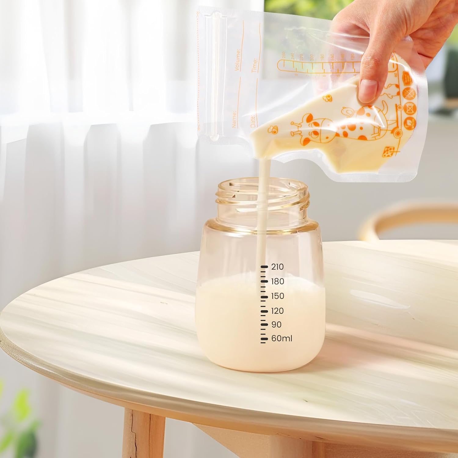 Oderra Sacchetti per Latte Materno Freezer 250ml, 50 Pezzi - immagine 3