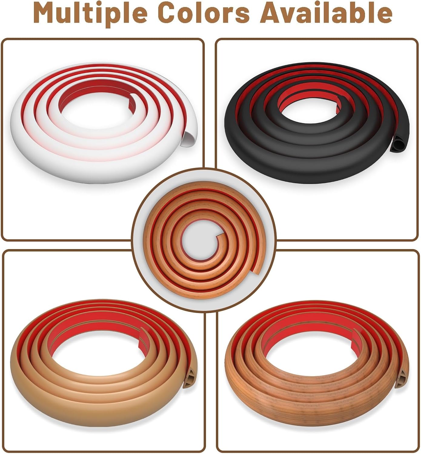 DIKARYA Canalina Passacavi Pavimento Legno 2CMx5M - immagine 5