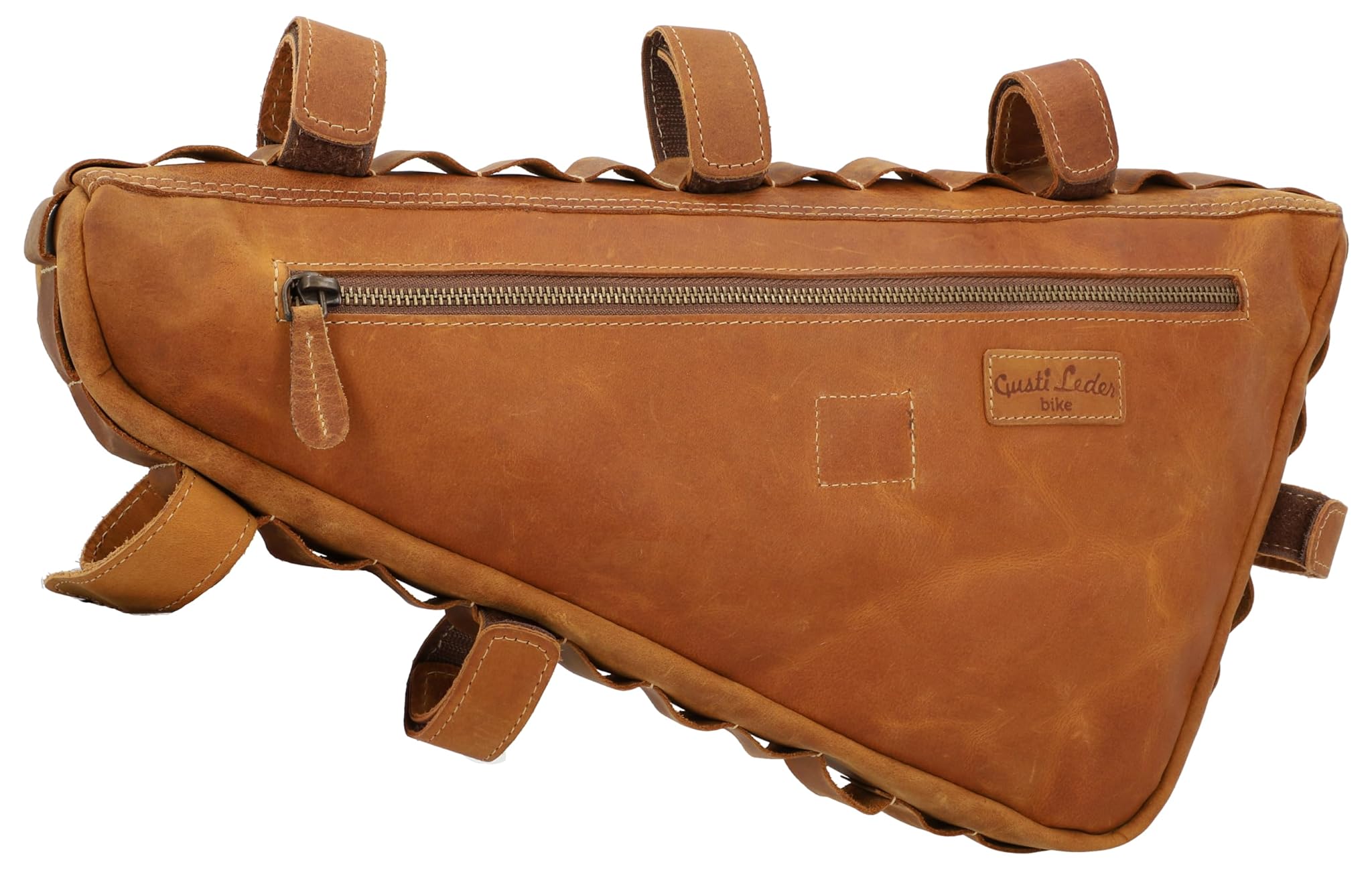 Gusti Borsa da Bici in Vera Pelle Marrone