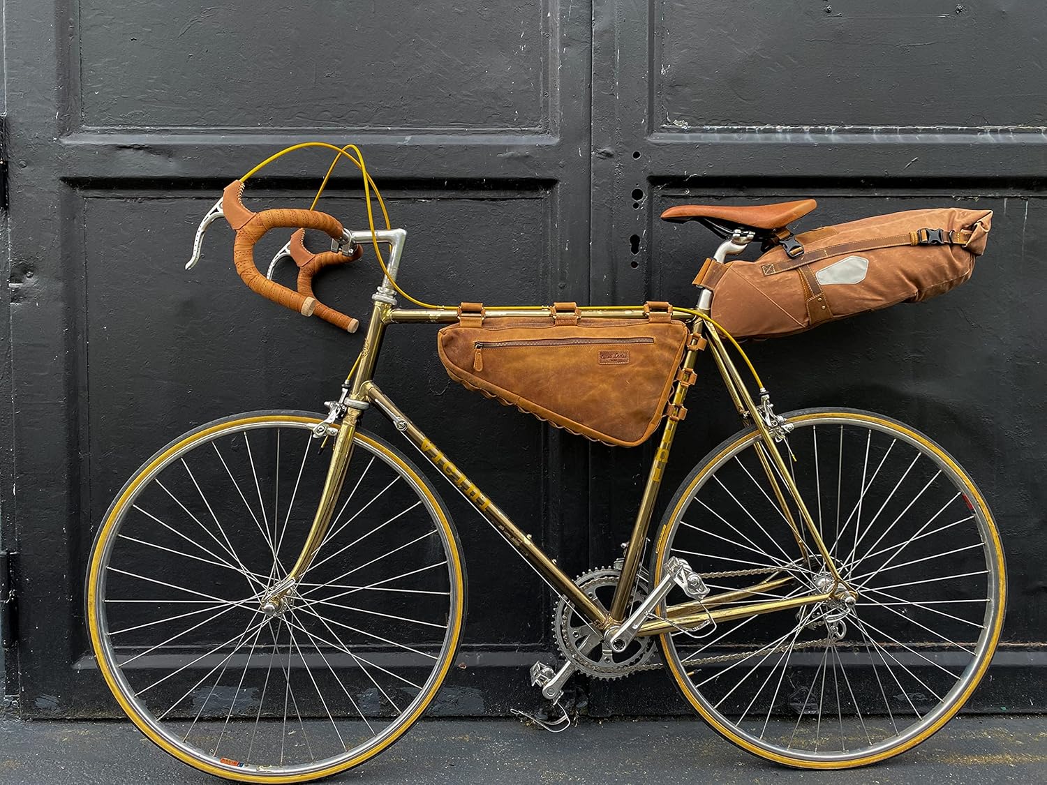 Gusti Borsa da Bici in Vera Pelle Marrone - immagine 2