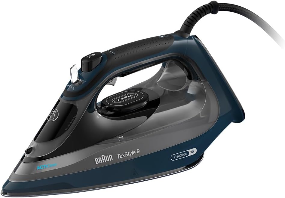 Braun TexStyle 9 SI9682 DB - Ferro da Stiro a Vapore 3200W, Blu - immagine 1