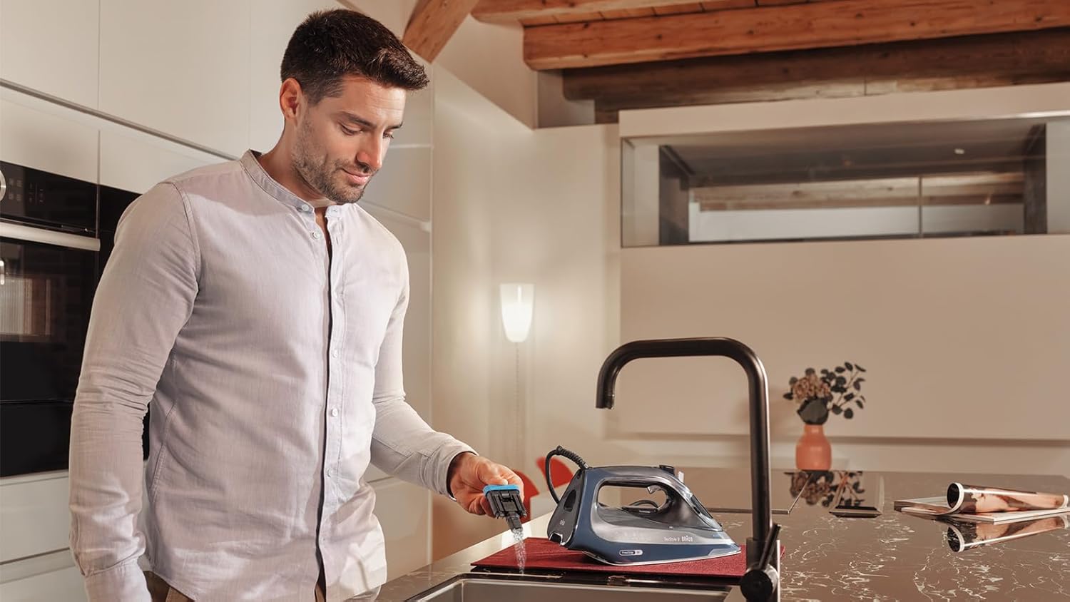 Braun TexStyle 9 SI9682 DB - Ferro da Stiro a Vapore 3200W, Blu - immagine 6