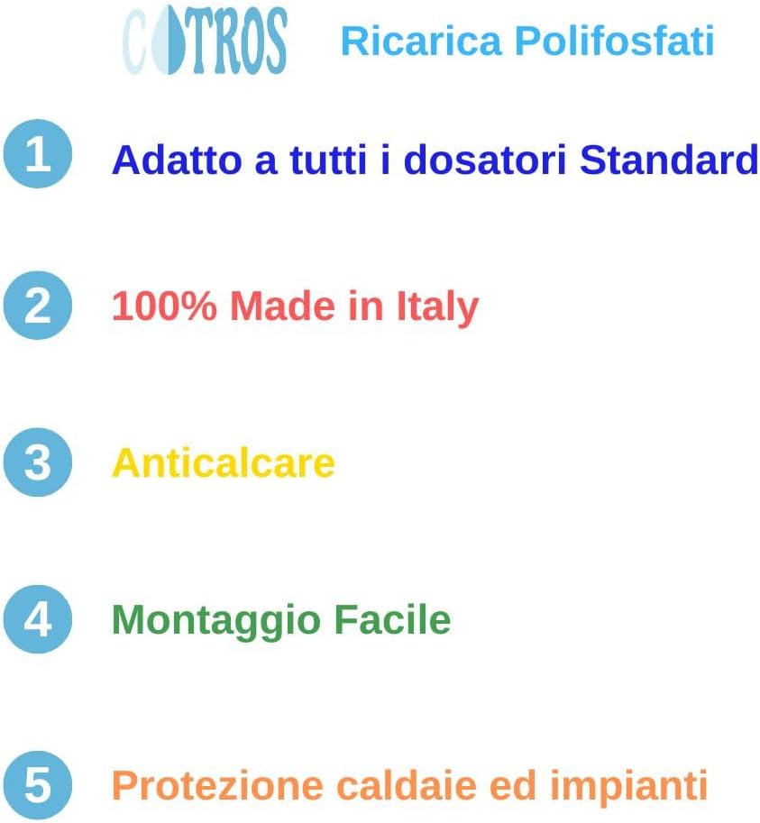 Ricarica Ricambio Polifosfati per Dosatori Caldaie (18 Pezzi) - immagine 3