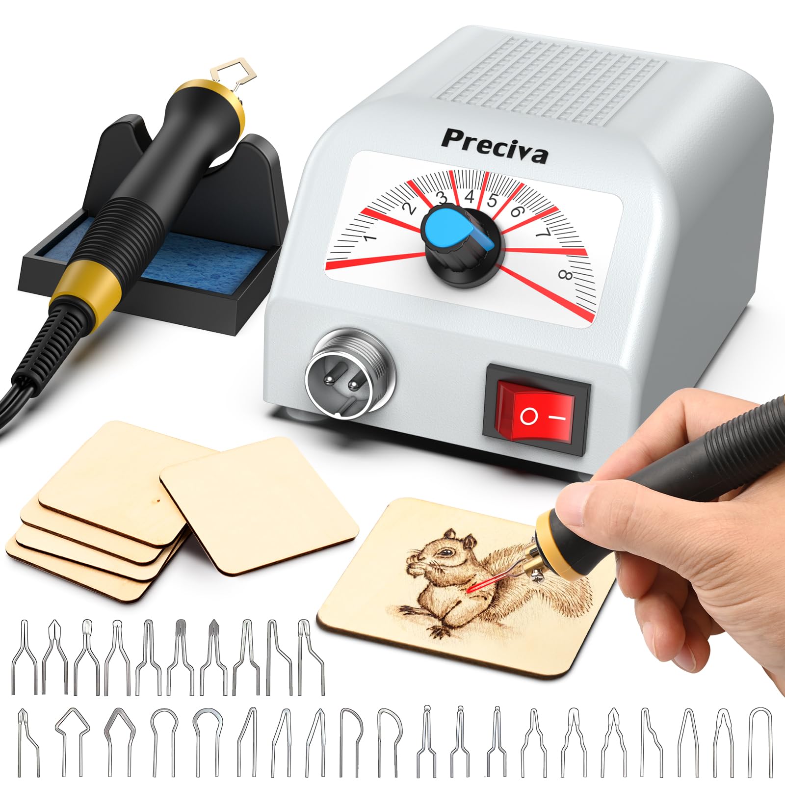 Preciva Kit Pirografico Professionale 25W