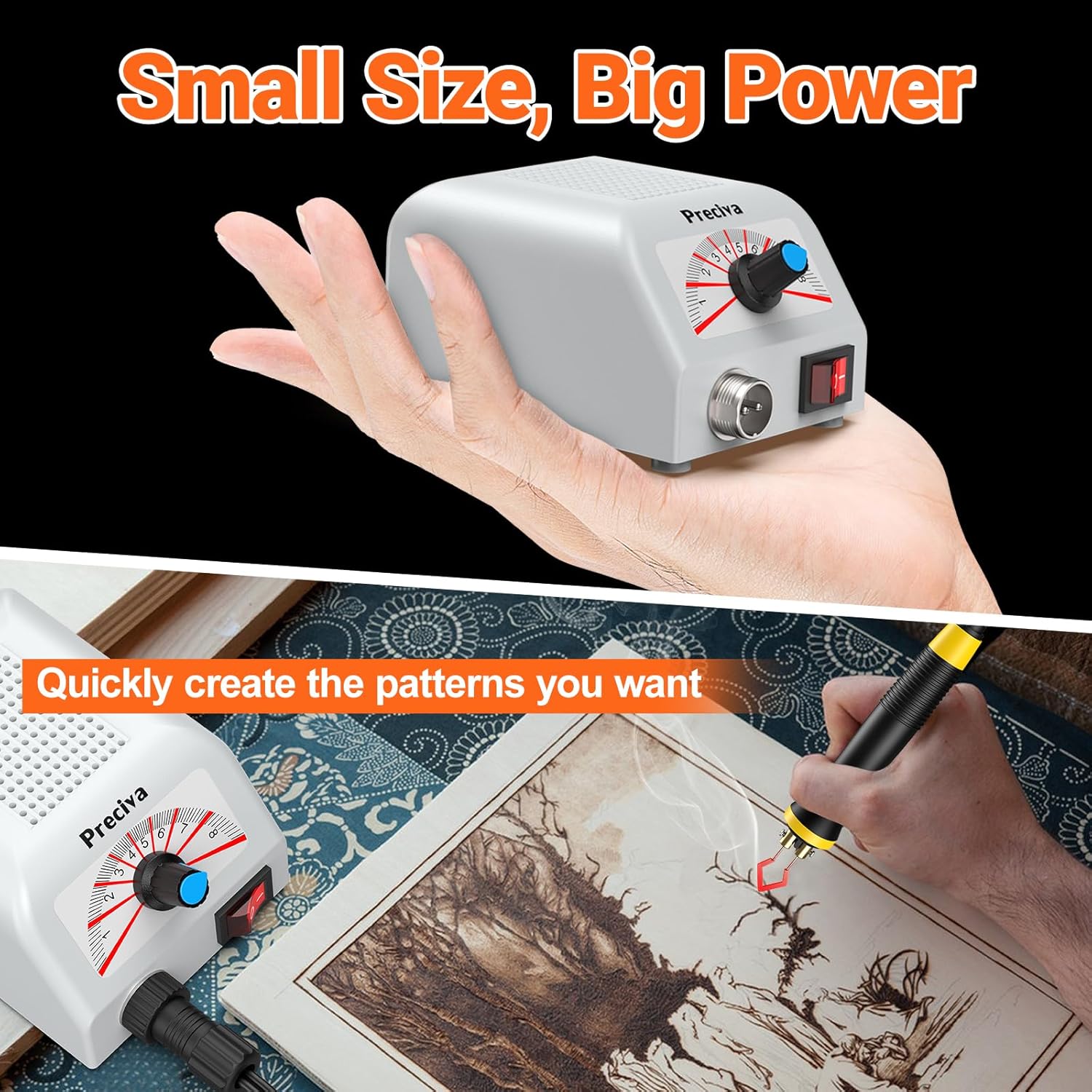 Preciva Kit Pirografico Professionale 25W - immagine 2