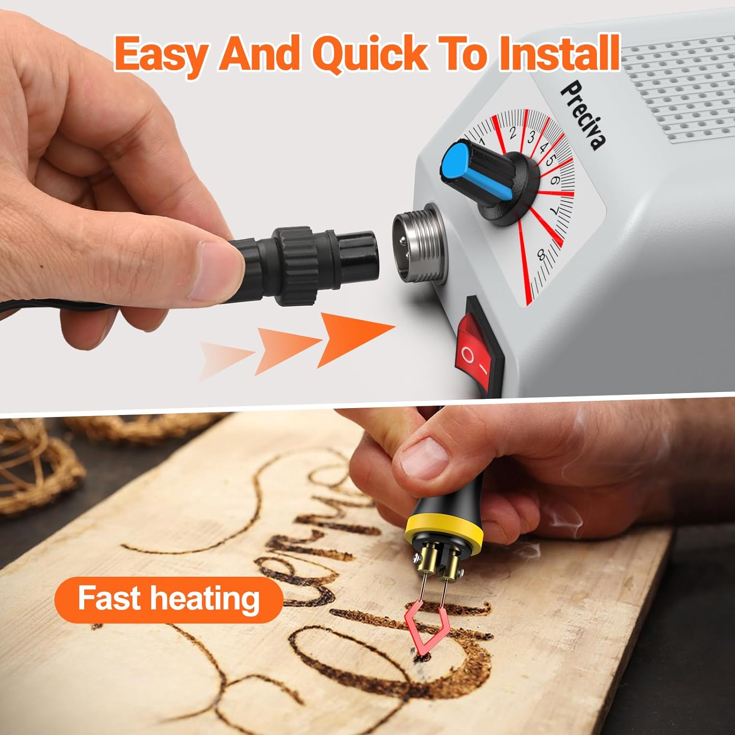 Preciva Kit Pirografico Professionale 25W - immagine 5