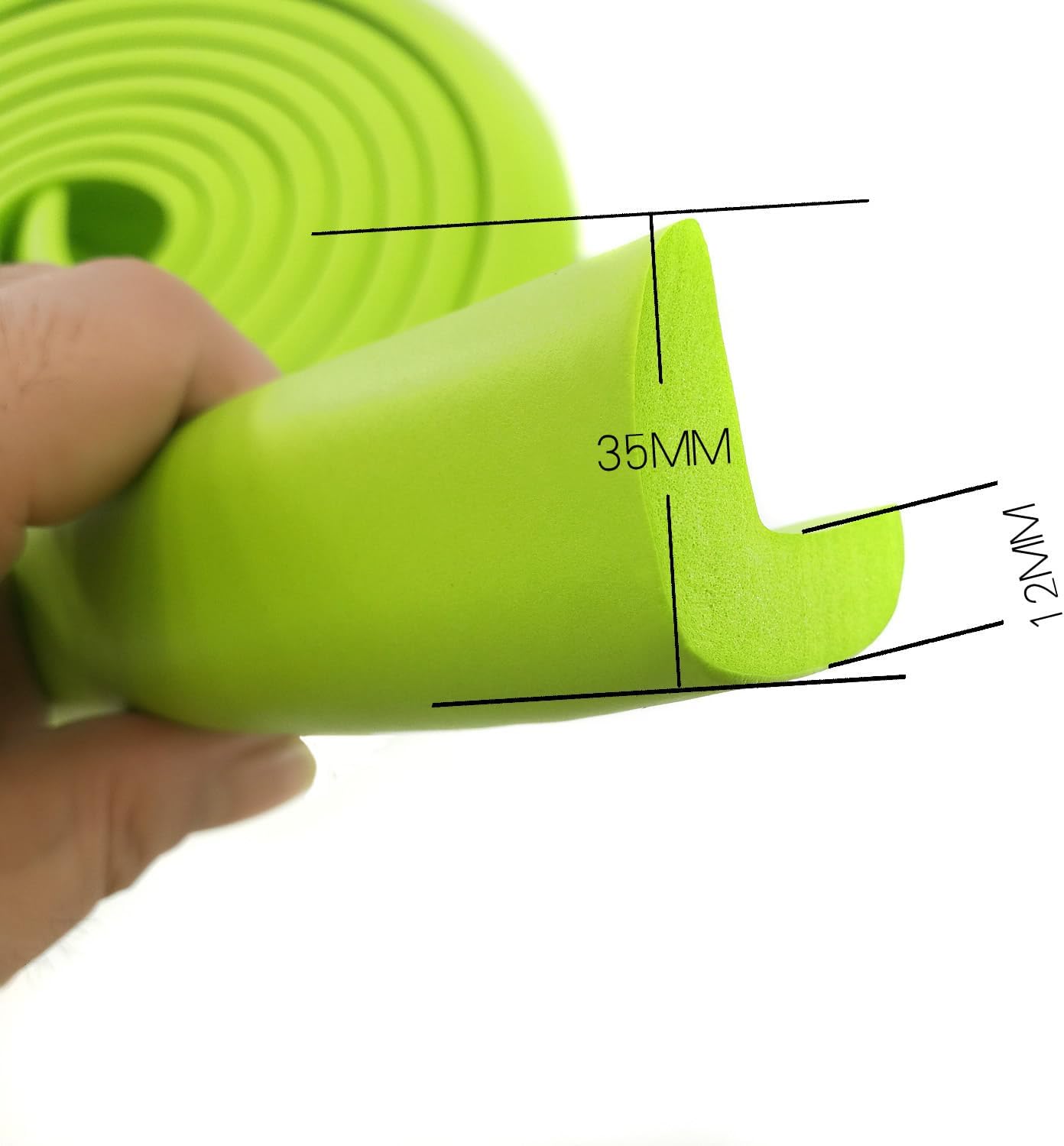 Protezione Bordi L-Forma 20M Extra Spessa, Verde - immagine 2