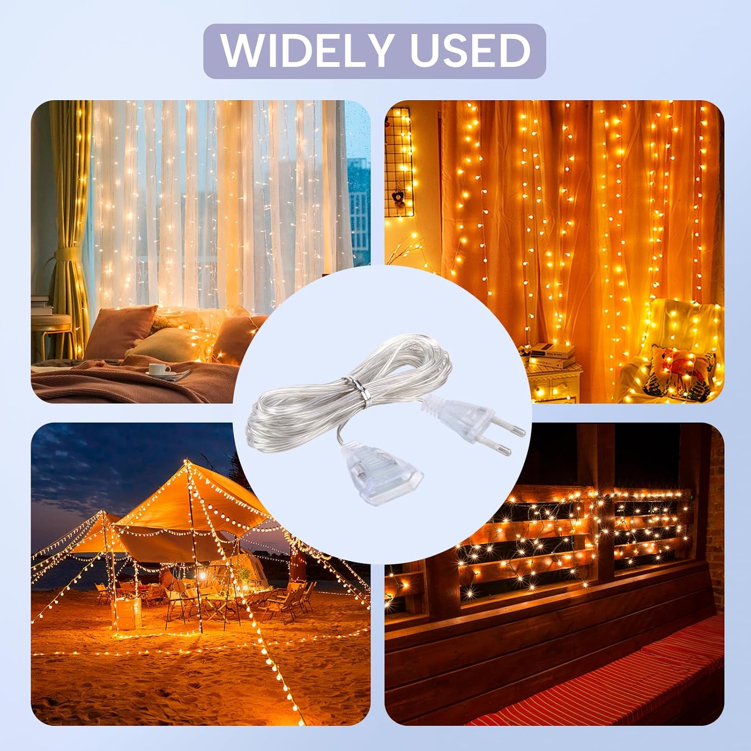 Set 2 Cavi Prolunga Trasparenti 5m con Stecker - immagine 3