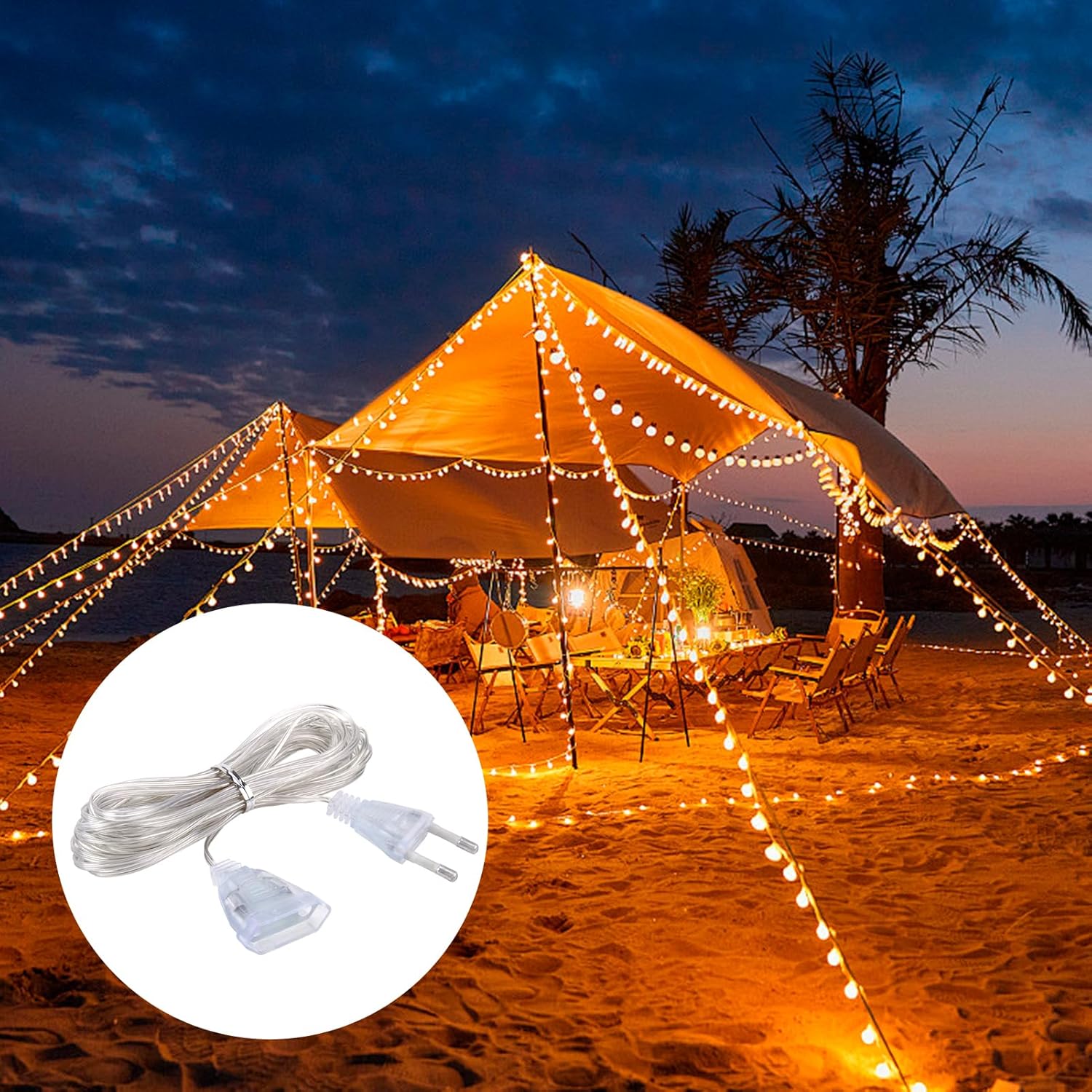 Set 2 Cavi Prolunga Trasparenti 5m con Stecker - immagine 5