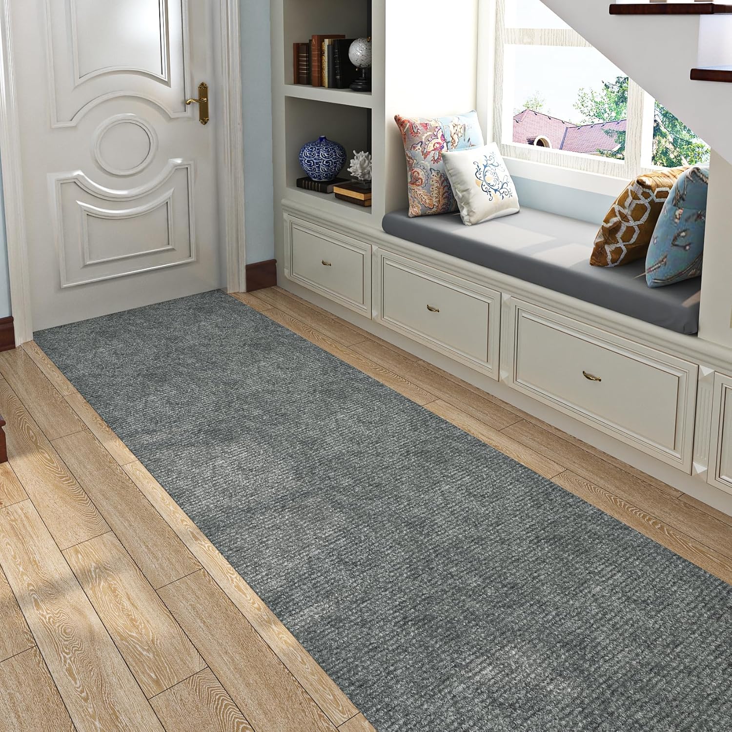 Livelynine Moquette Adesiva Nera Antiscivolo 60CMx400CM - immagine 2