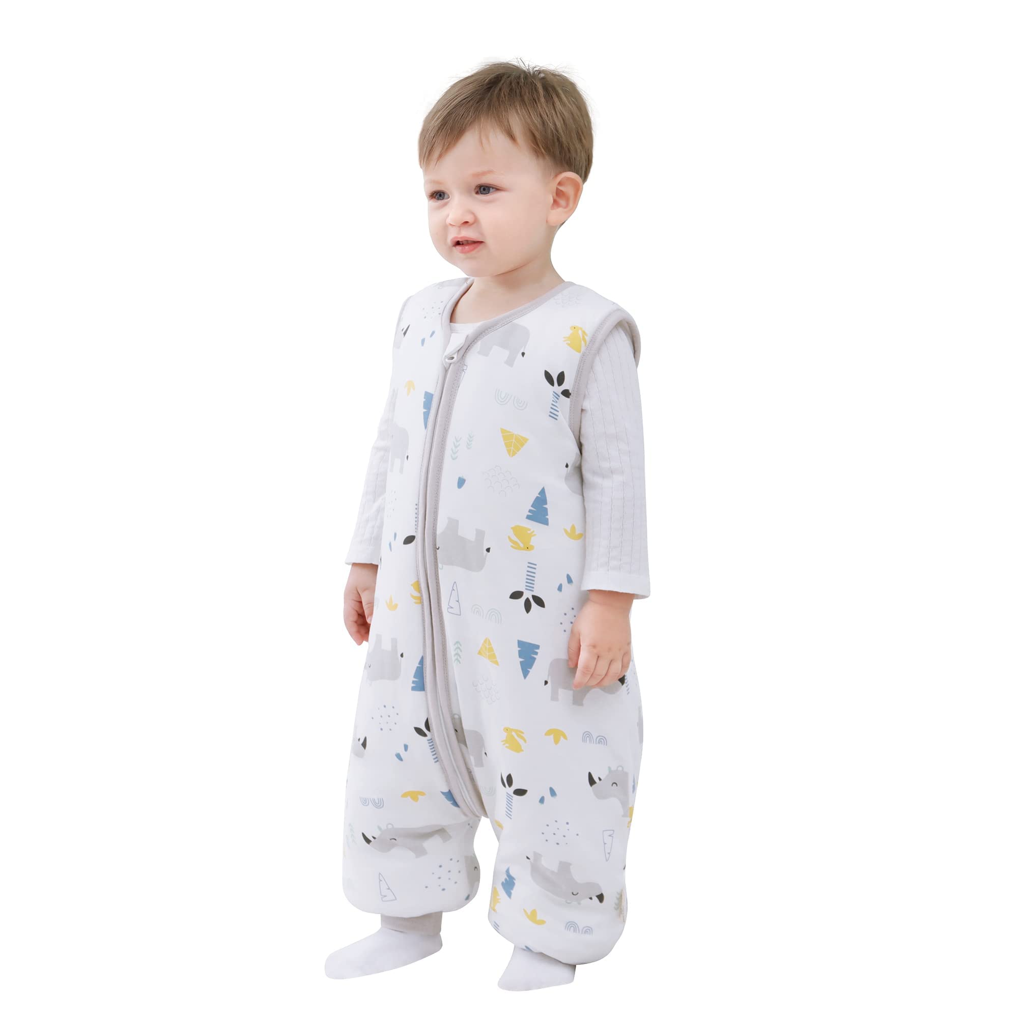 Mosebears Sacco a pelo per bambini Tutto l'anno 2.5 Tog Sacco a pelo 100% Cotone organico Varie dimensioni Autunno Inverno