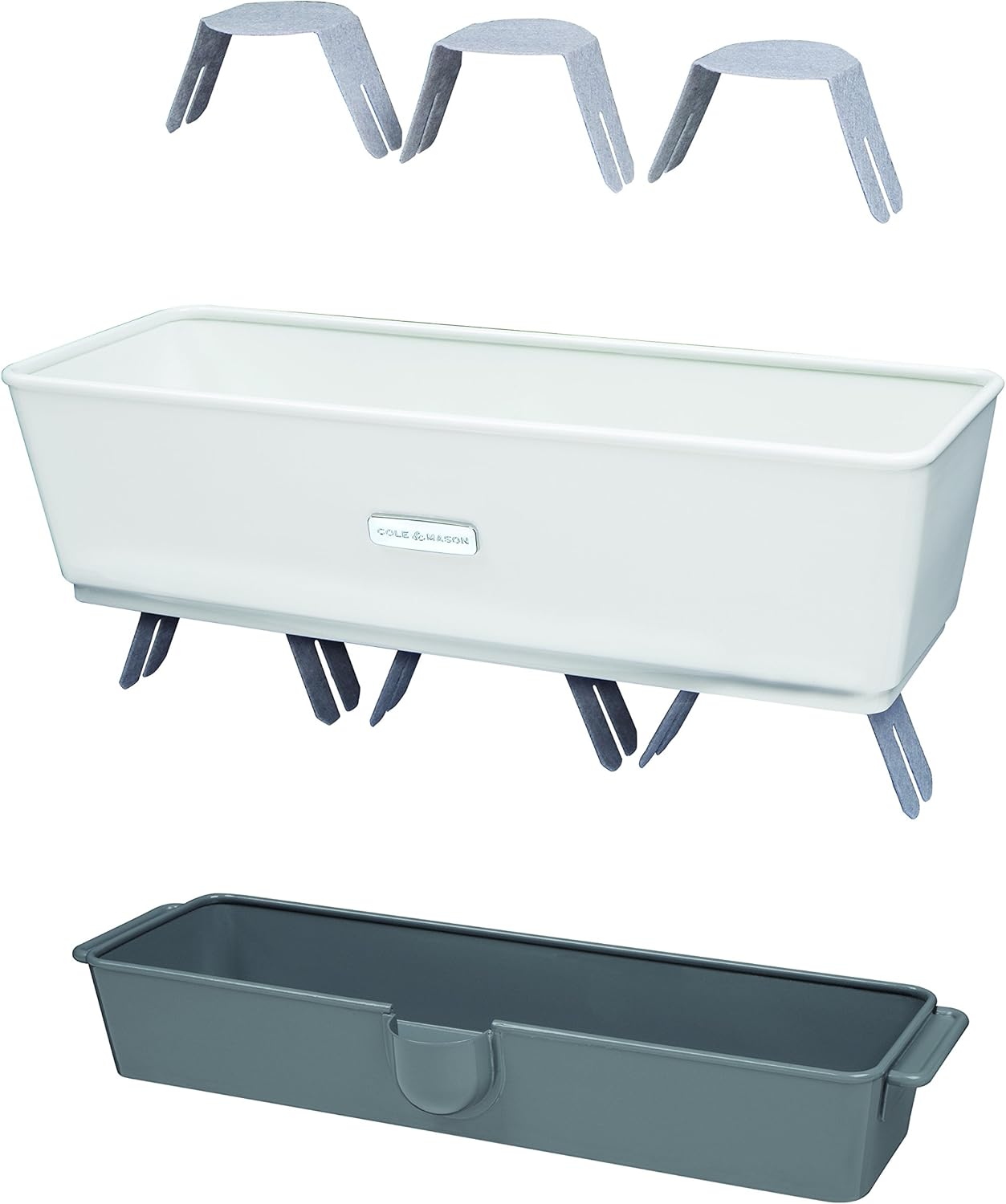 Cole & Mason Burwell Vaso Autoirrigante Triplo per Erbe - immagine 4