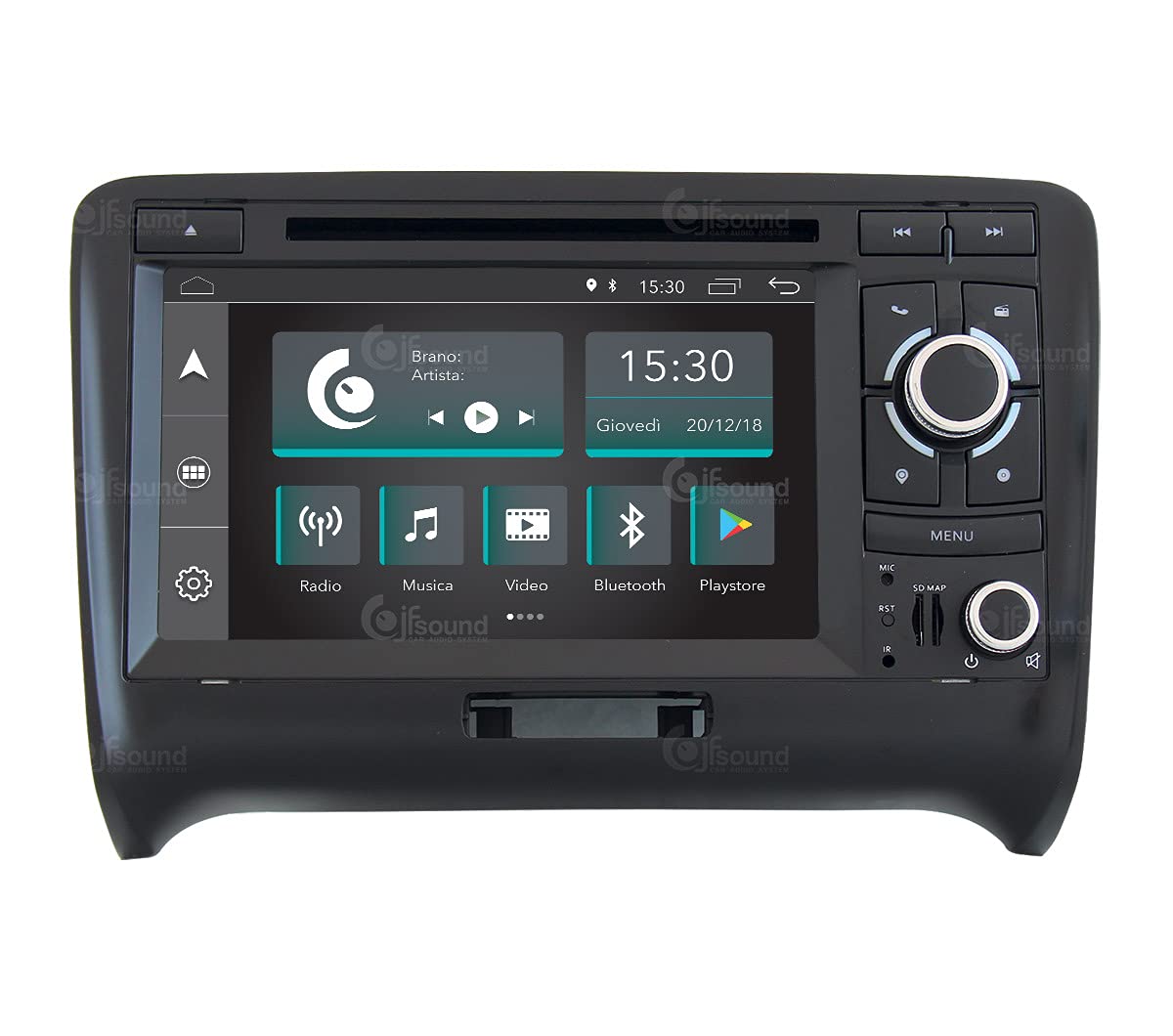 Autoradio Custom Fit per Audi TT Android GPS 7"