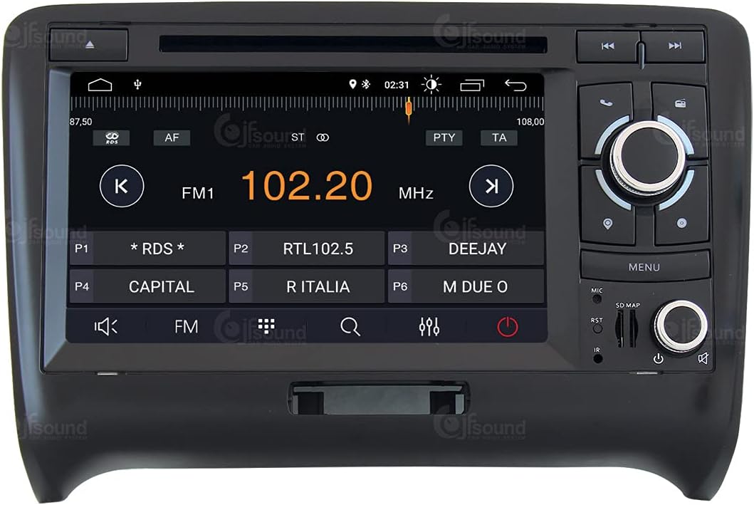 Autoradio Custom Fit per Audi TT Android GPS 7" - immagine 5
