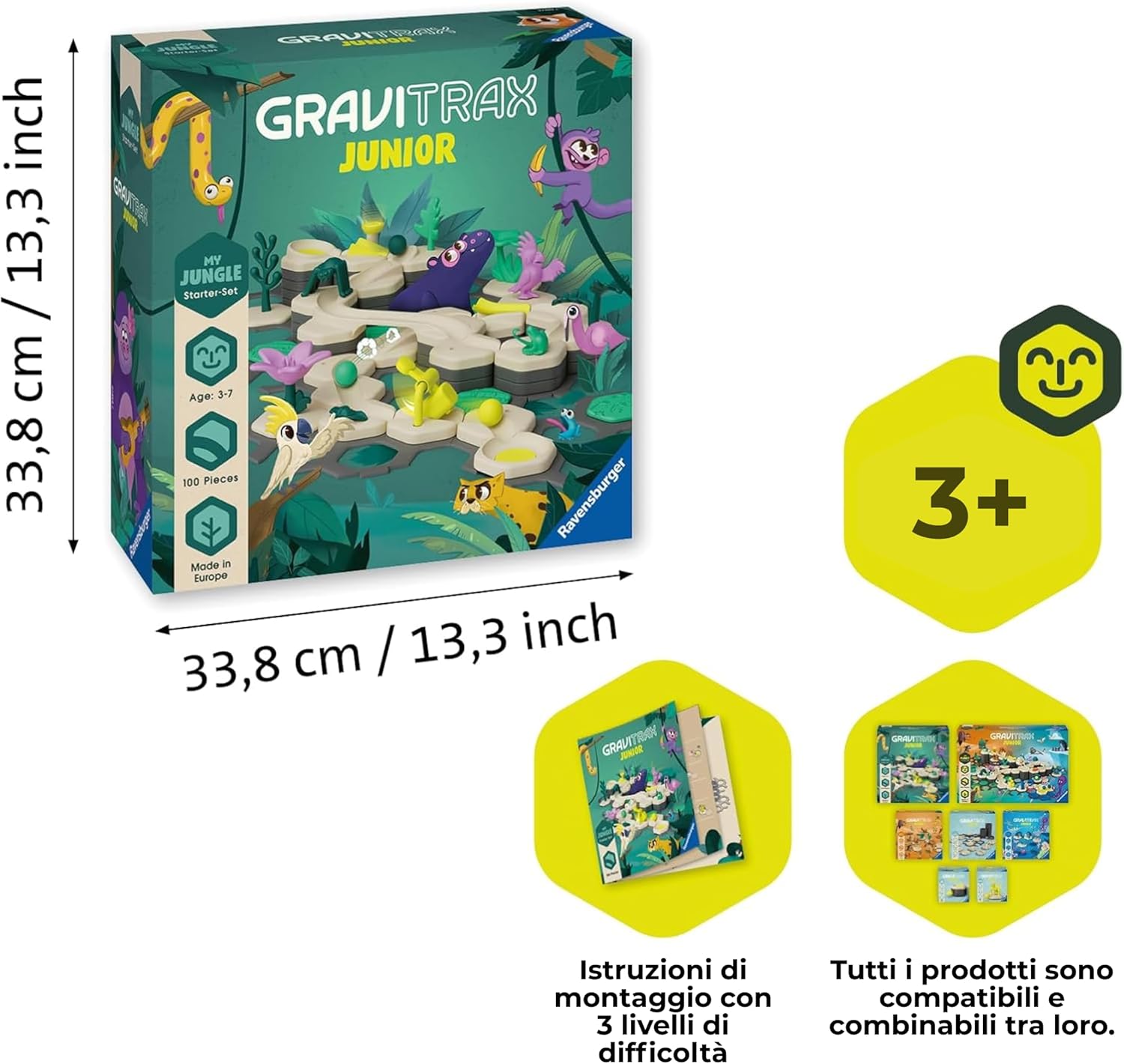 Ravensburger Gravitrax Junior Starter Set L 100 Pezzi - immagine 5