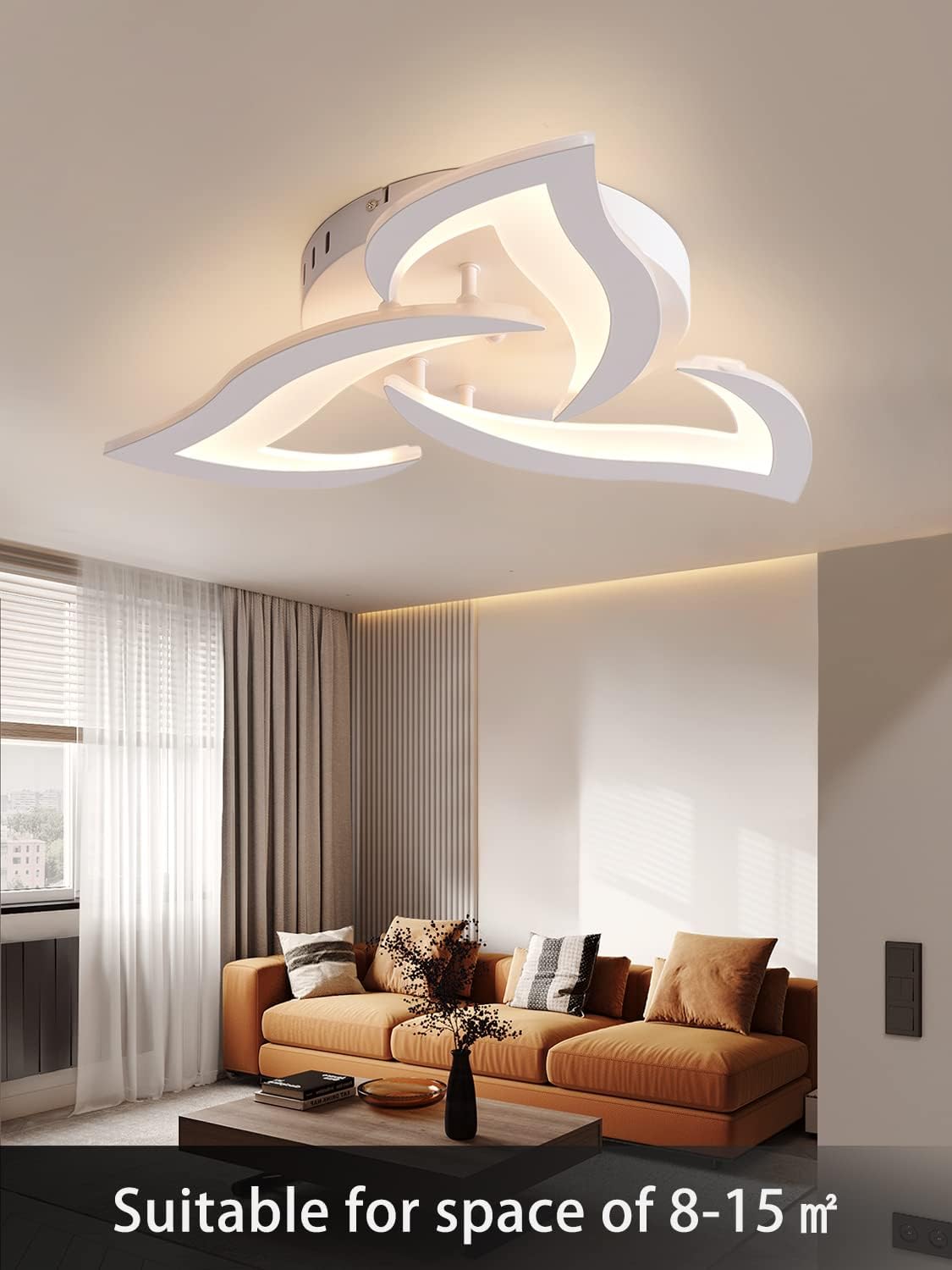 Plafoniera LED Soffitto Moderna 56CM a Petalo 15W - immagine 7