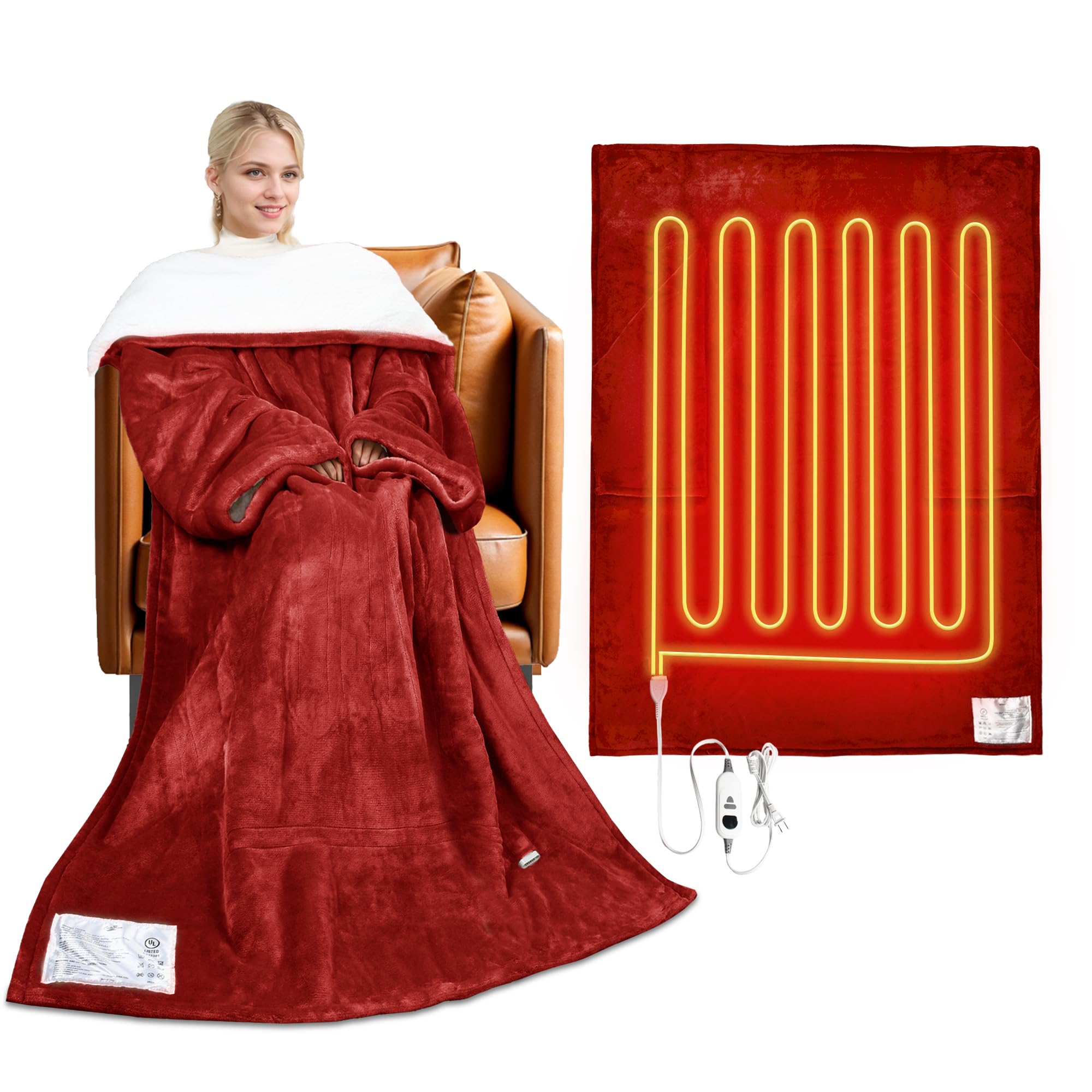 Catalonia Classy Sherpa - Coperta Termica con Maniche