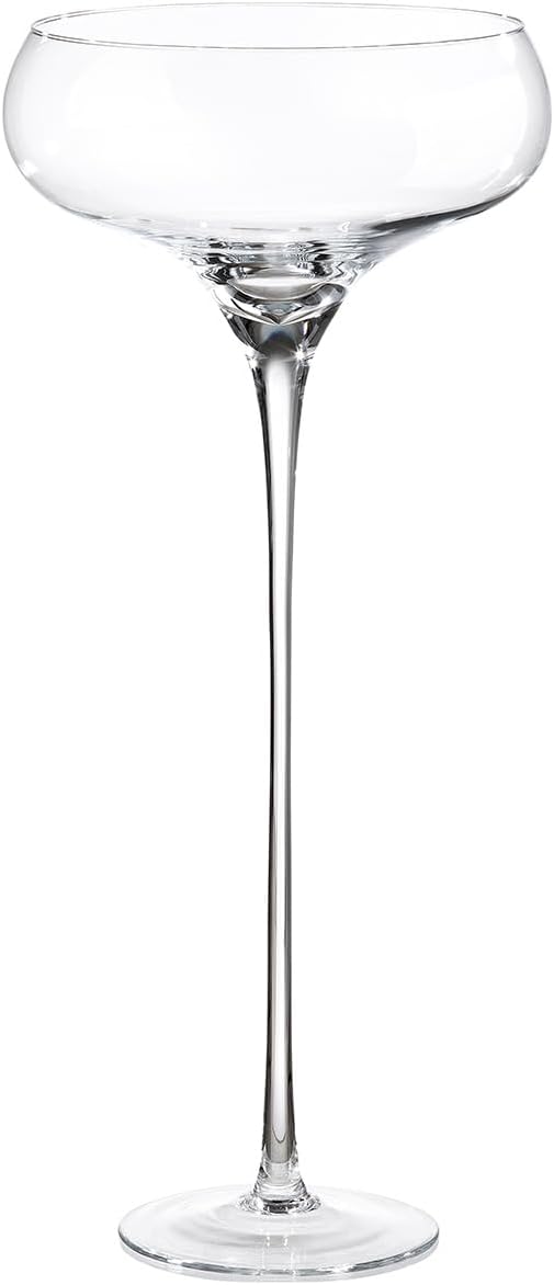 GILDE Ciotola in vetro trasparente, altezza 70 cm x diametro 32 cm