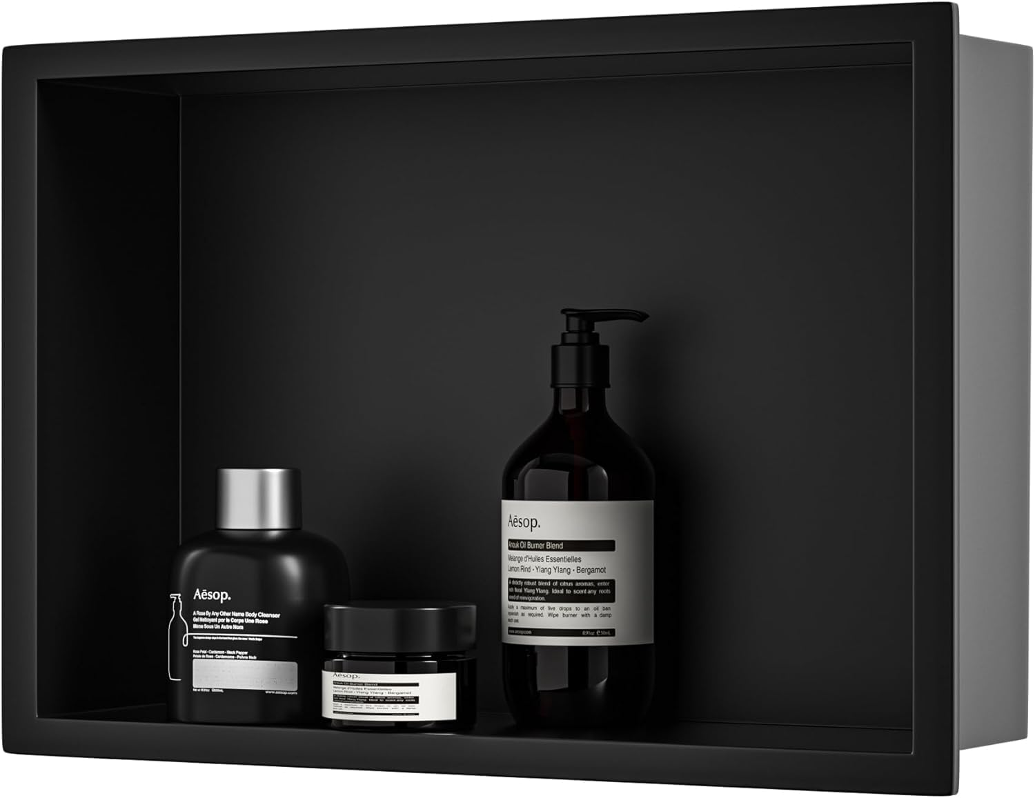 Bernkot Nicchia da Parete Inox 304 Nera 45x30x10cm