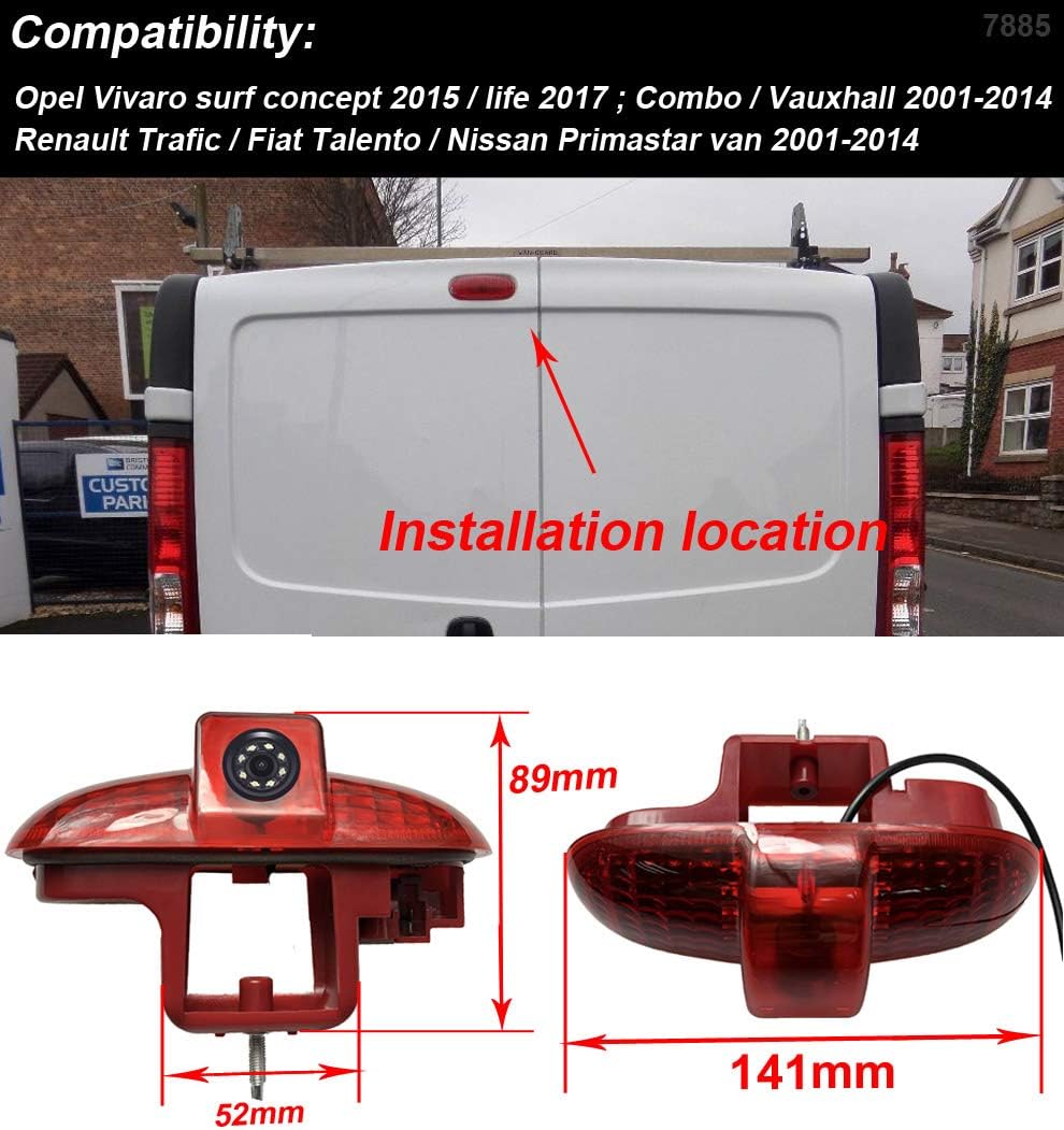 Kit Telecamera Retrovisore 7'' LCD per Opel Vivaro/Fiat Talento - immagine 2