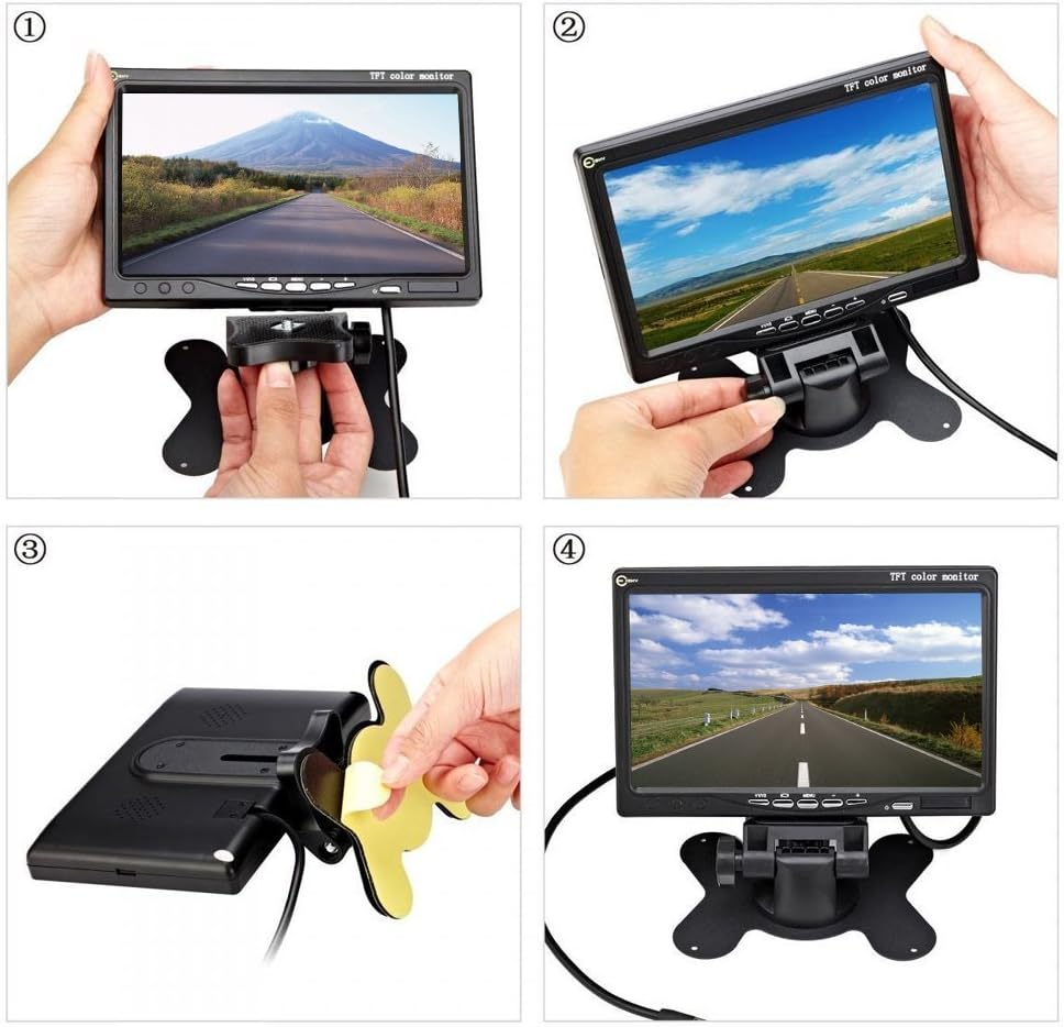 Kit Telecamera Retrovisore 7'' LCD per Opel Vivaro/Fiat Talento - immagine 6